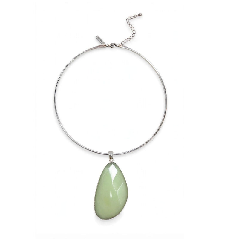 Afterglow Celadon Pendant Necklace