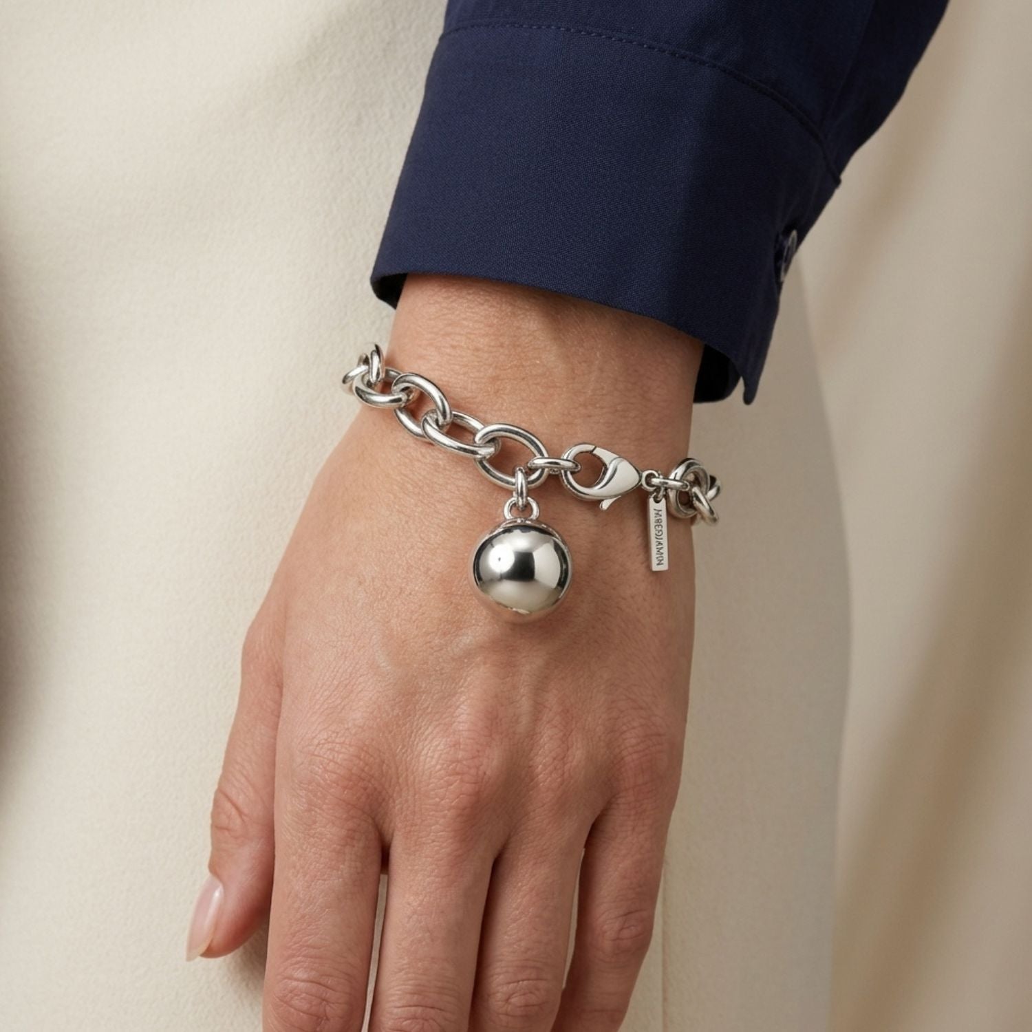 Astra Silver Ball Bracelet