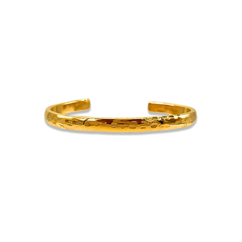 Gold Parker Textured Cuff JAREDJAMIN