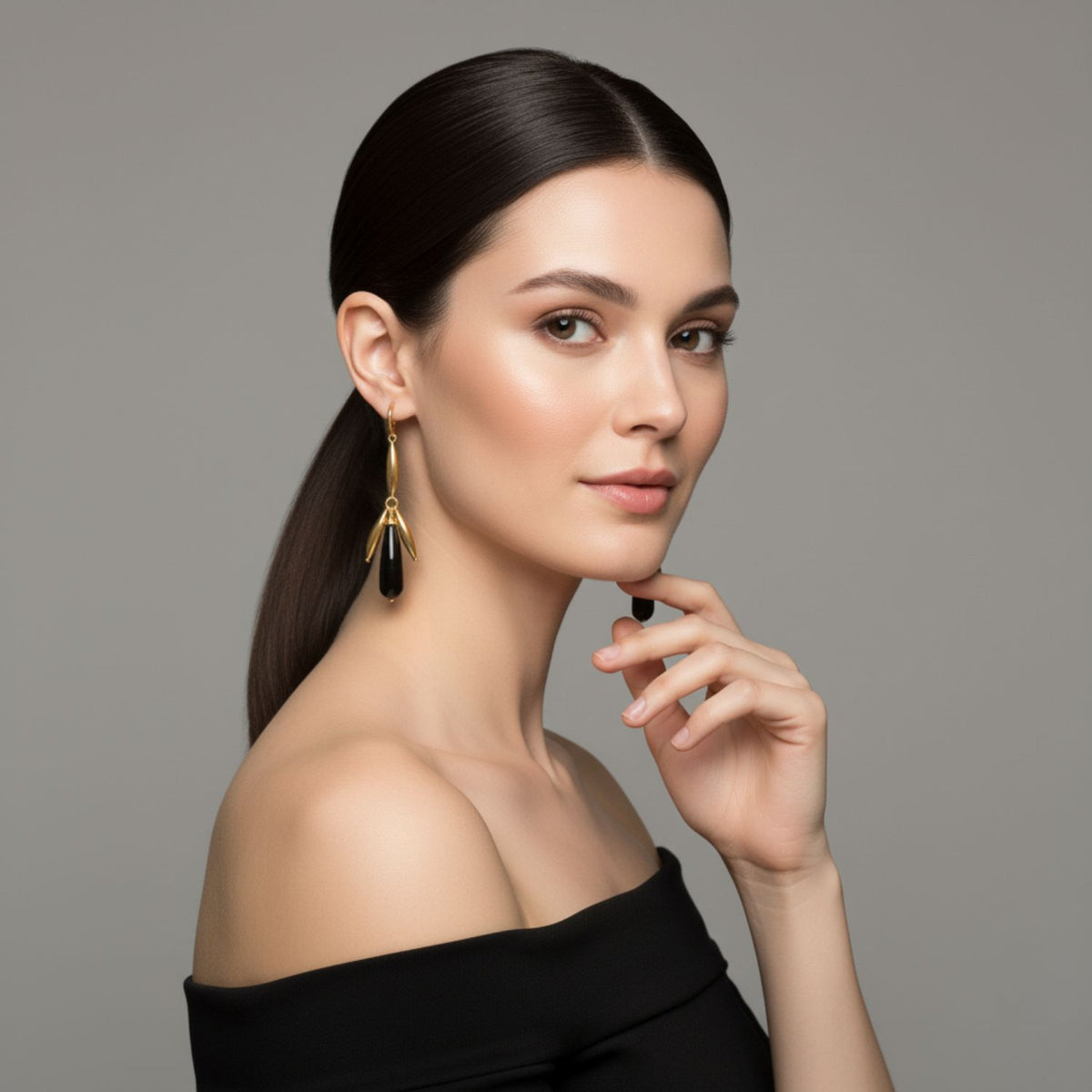 Wisteria Dangle Leverback Earrings