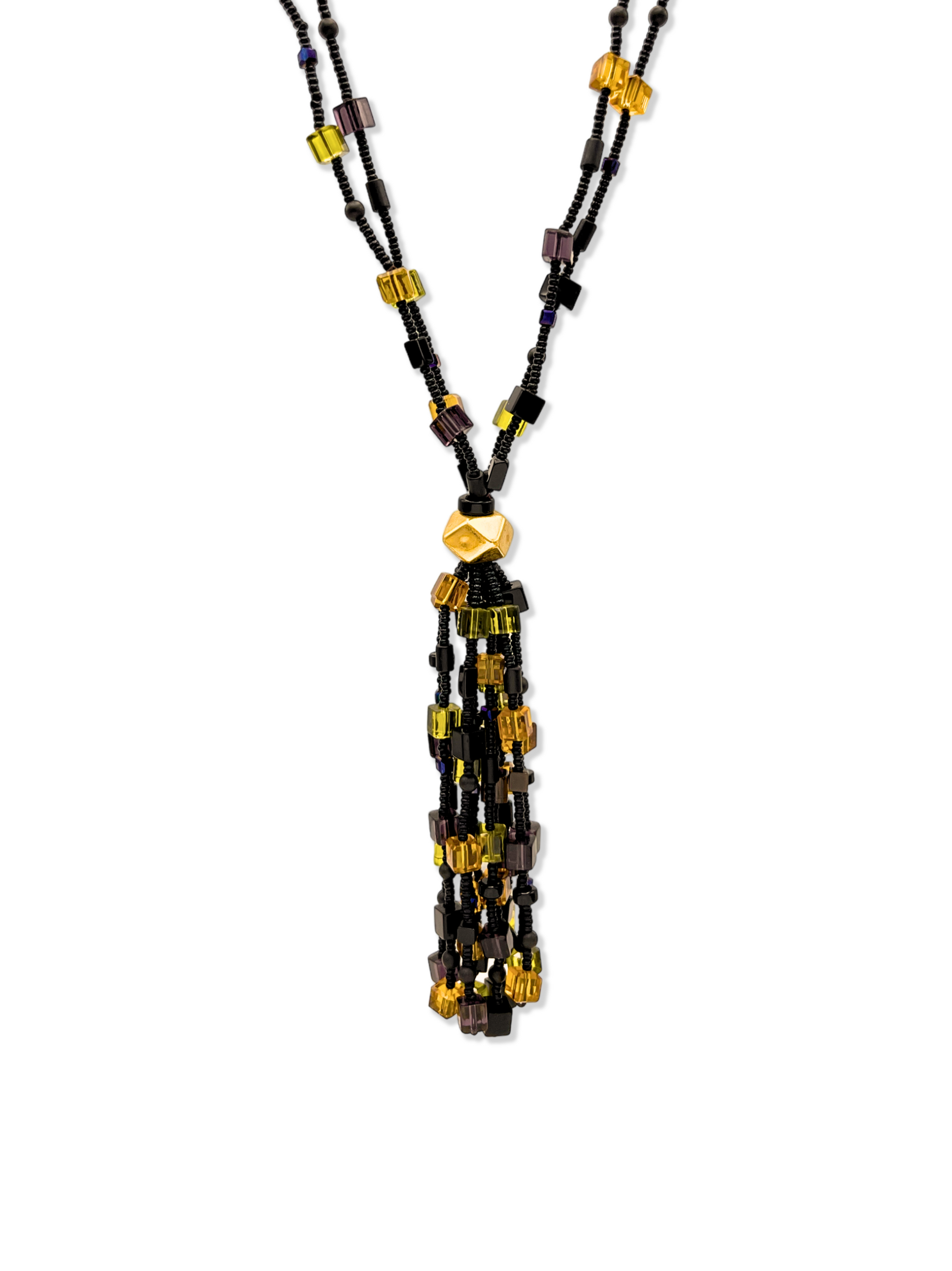 Cubism Tassel Necklace-Necklaces-JAREDJAMIN Jewelry Online-JAREDJAMIN - Fashion Jewelry & Accessories