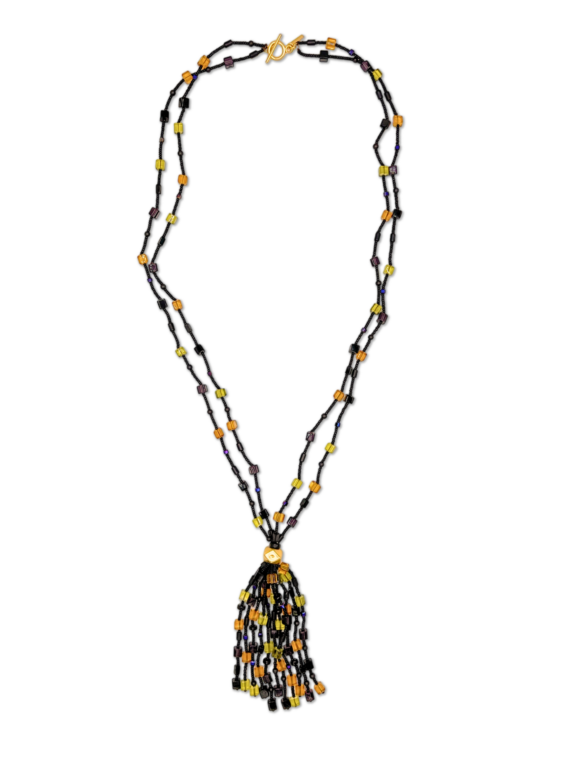 Cubism Tassel Necklace-Necklaces-JAREDJAMIN Jewelry Online-JAREDJAMIN - Fashion Jewelry & Accessories