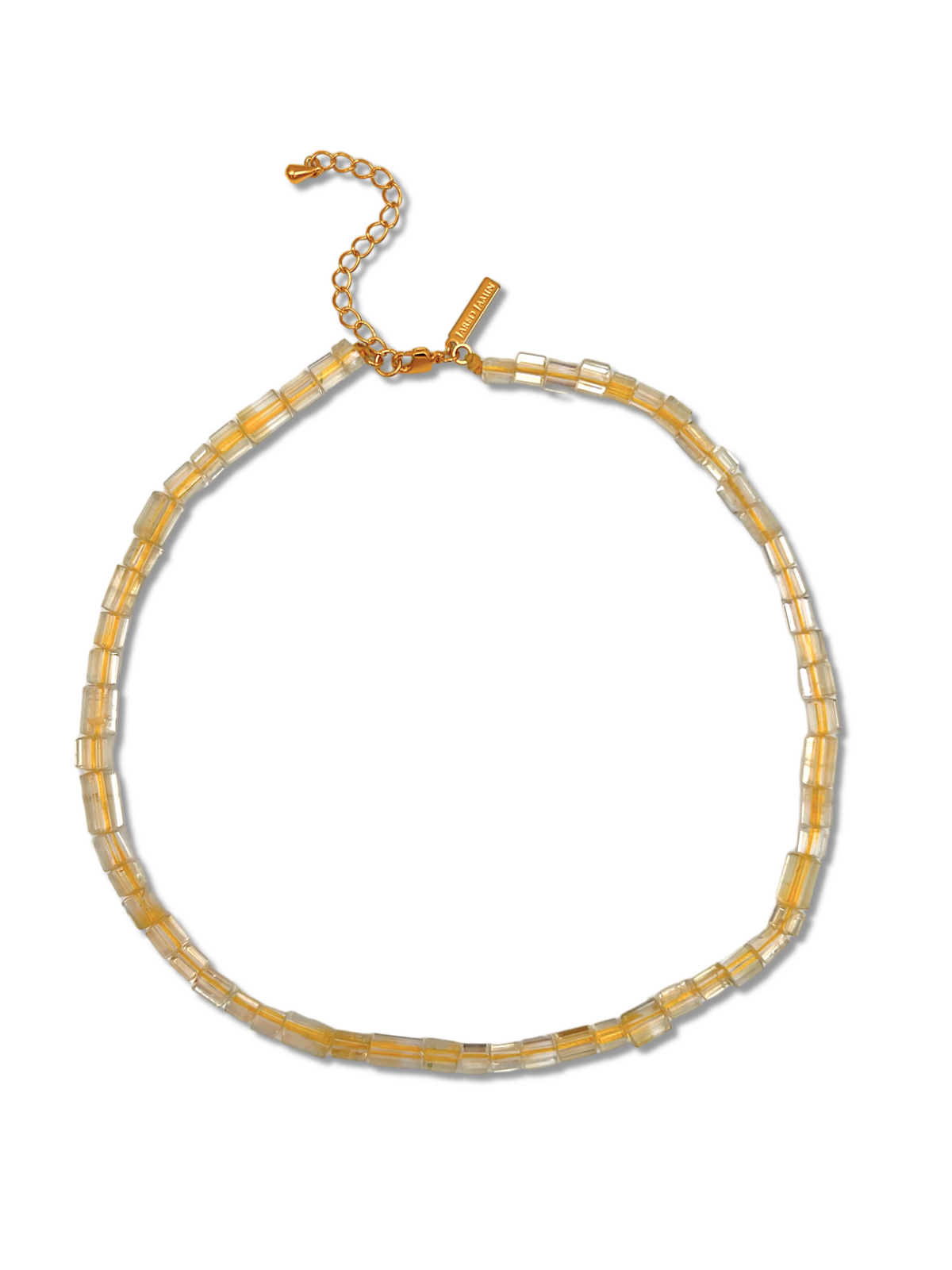 Faceted Citrine Bead Necklace-Necklaces-JAREDJAMIN Jewelry Online-JAREDJAMIN - Fashion Jewelry &amp; Accessories