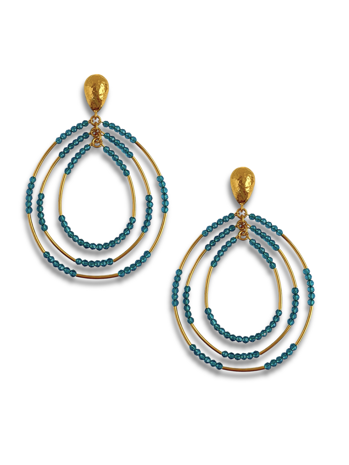 Easy Breezy Turquoise Earrings-Earrings-JAREDJAMIN Jewelry Online-JAREDJAMIN - Fashion Jewelry &amp; Accessories