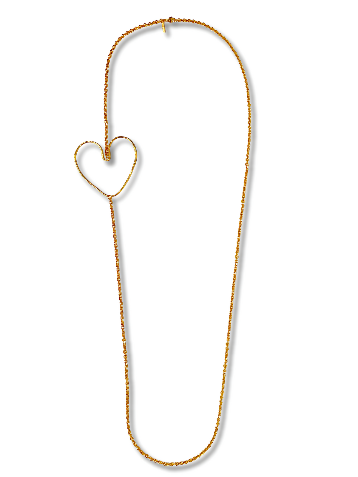 Gold Fluttering Heart Chain Necklace-Necklaces-JAREDJAMIN Jewelry Online-JAREDJAMIN - Fashion Jewelry &amp; Accessories