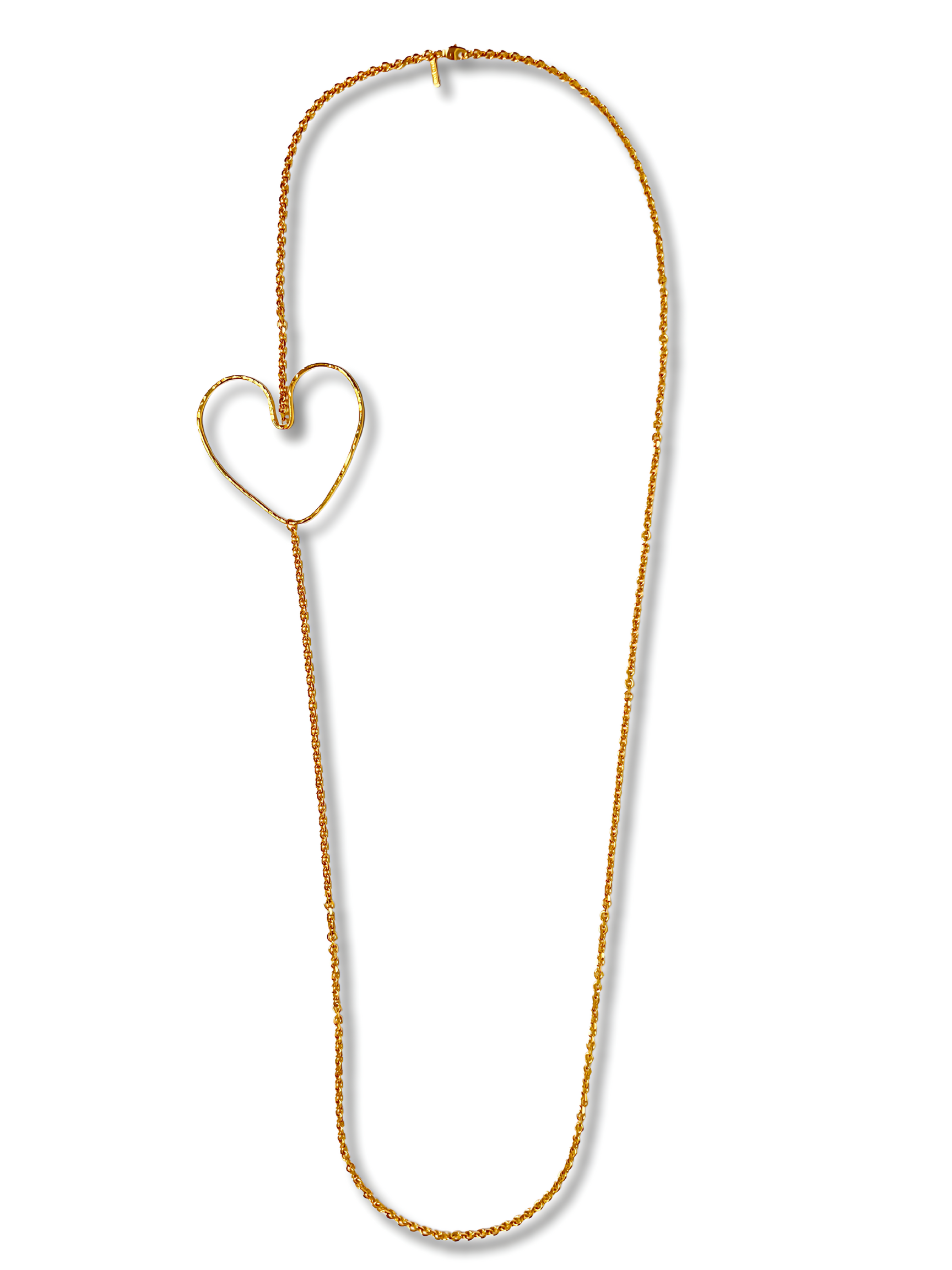 Gold Fluttering Heart Chain Necklace-Necklaces-JAREDJAMIN Jewelry Online-JAREDJAMIN - Fashion Jewelry & Accessories