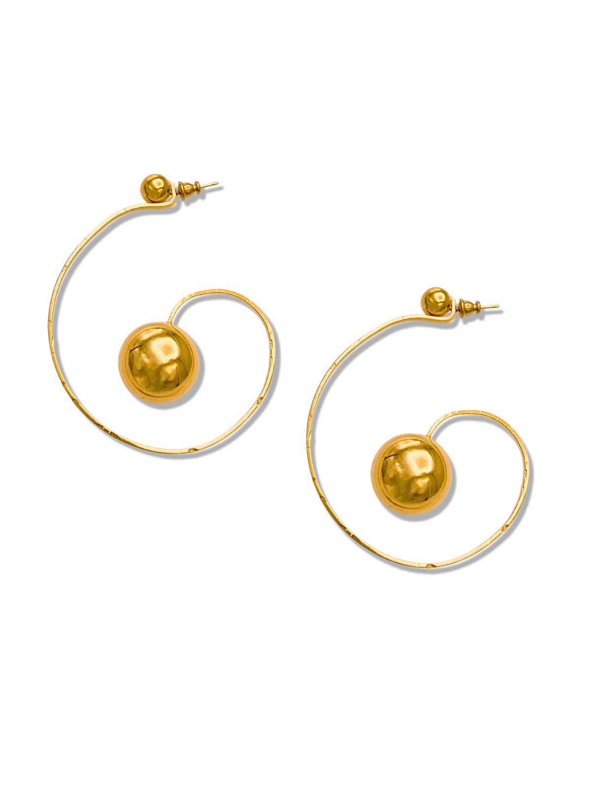 Orbita Swirl Hoop Earrings-Earrings-JAREDJAMIN Jewelry Online-JAREDJAMIN - Fashion Jewelry &amp; Accessories