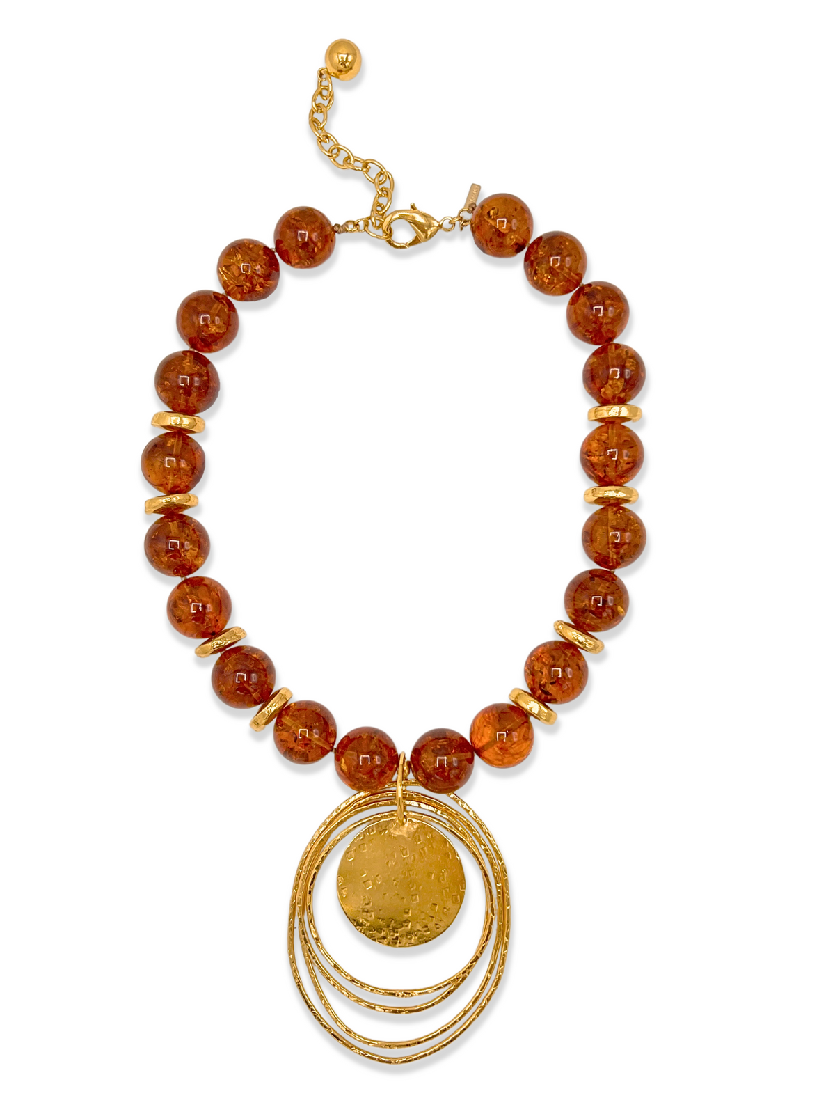 Peacock Dawn Pendant Amber Necklace-Necklaces-JAREDJAMIN Jewelry Online-JAREDJAMIN - Fashion Jewelry &amp; Accessories