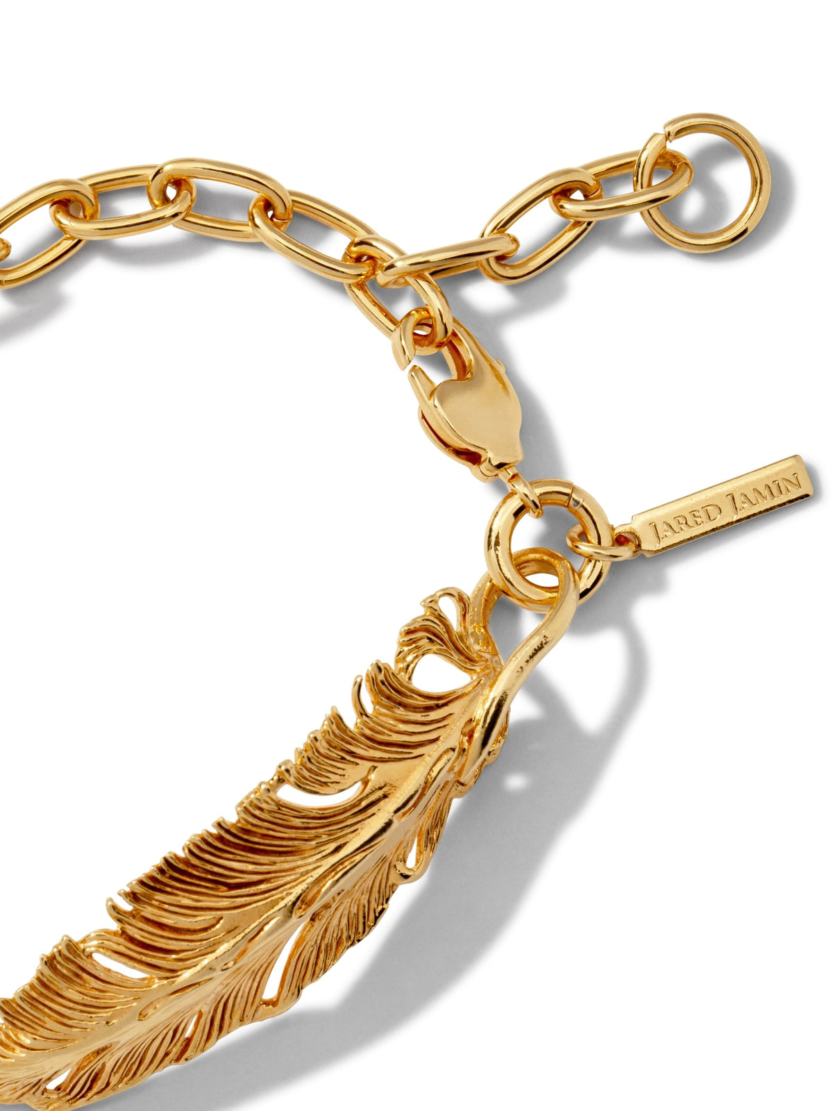 Gold Plume Bracelet-Bracelets-JAREDJAMIN Jewelry Online-JAREDJAMIN - Fashion Jewelry &amp; Accessories