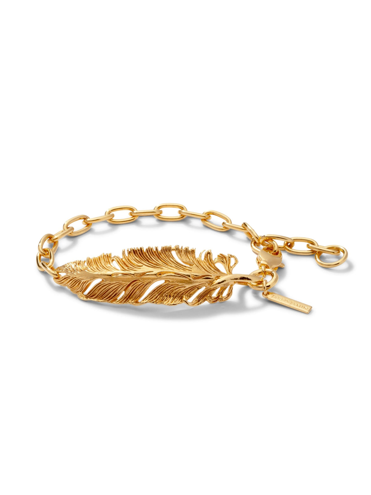 Gold Plume Bracelet-Bracelets-JAREDJAMIN Jewelry Online-JAREDJAMIN - Fashion Jewelry &amp; Accessories