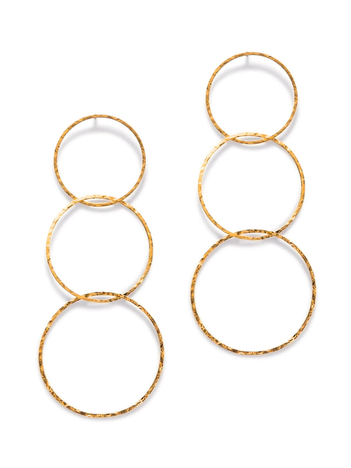 Gold Lindy Links Earrings-Earrings-JAREDJAMIN Jewelry Online-JAREDJAMIN - Fashion Jewelry &amp; Accessories