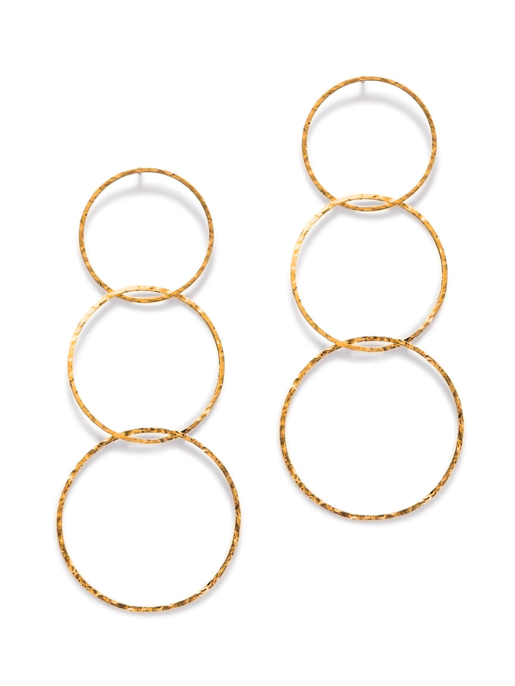 Gold Lindy Links Earrings-Earrings-JAREDJAMIN Jewelry Online-JAREDJAMIN - Fashion Jewelry & Accessories