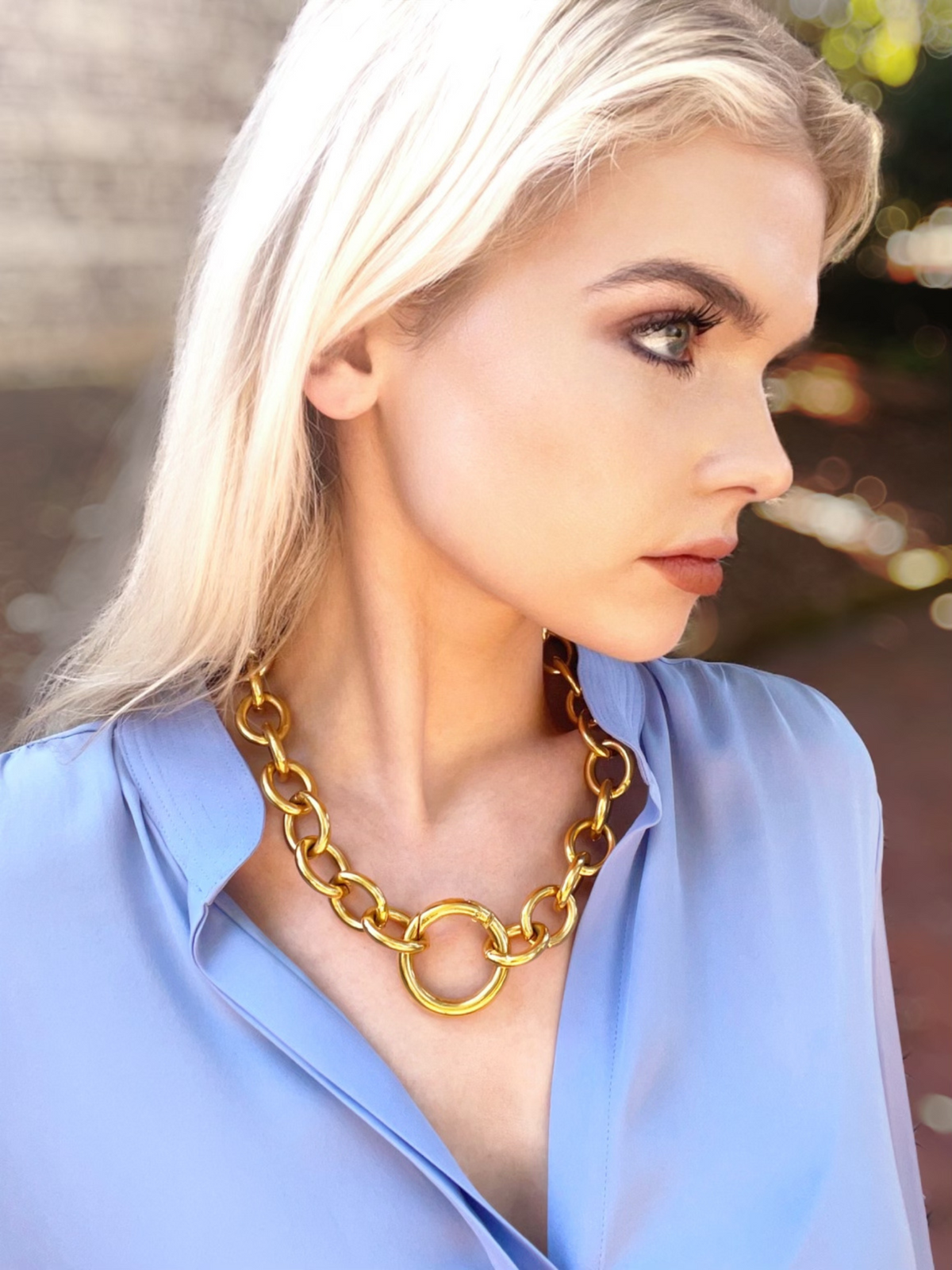 Gold Parker Chain Necklace-Necklaces-JAREDJAMIN Jewelry Online-JAREDJAMIN - Fashion Jewelry &amp; Accessories