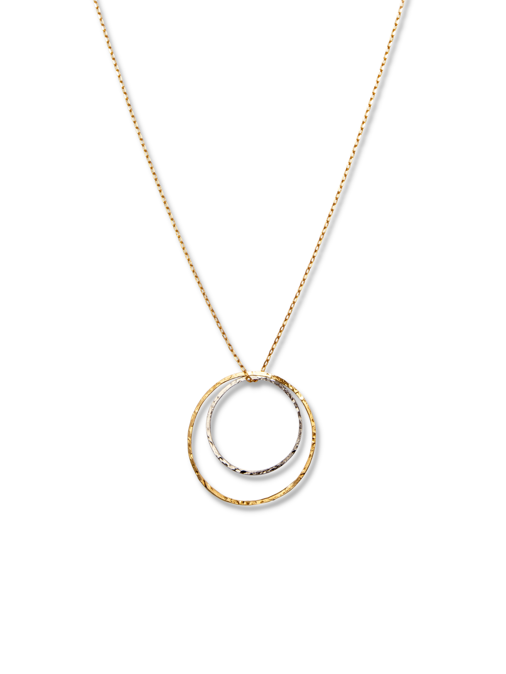 Lindy Circles Pendant Chain Necklace-Necklaces-JAREDJAMIN Jewelry Online-16"-18"-20"-JAREDJAMIN - Fashion Jewelry & Accessories