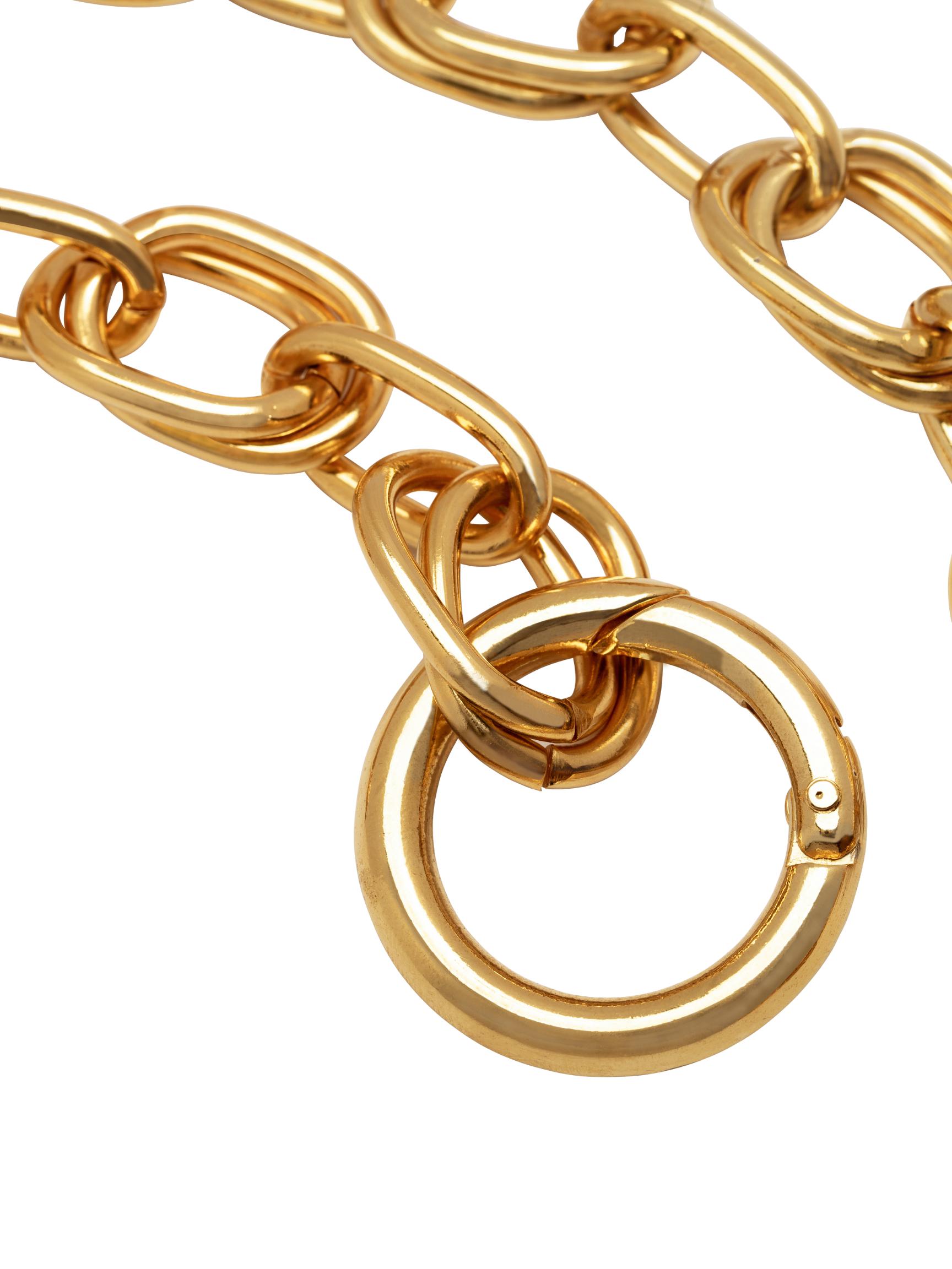 Gold Large Circular Clicker Clasp-Pendant Charms-JAREDJAMIN Jewelry Online-JAREDJAMIN