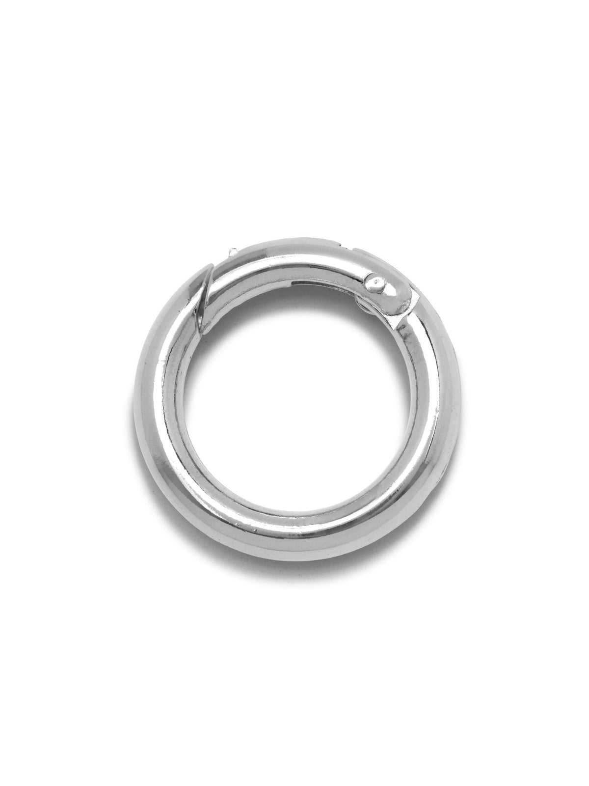 Silver Large Circular Clicker Clasp-Pendant Charms-JAREDJAMIN Jewelry Online-JAREDJAMIN