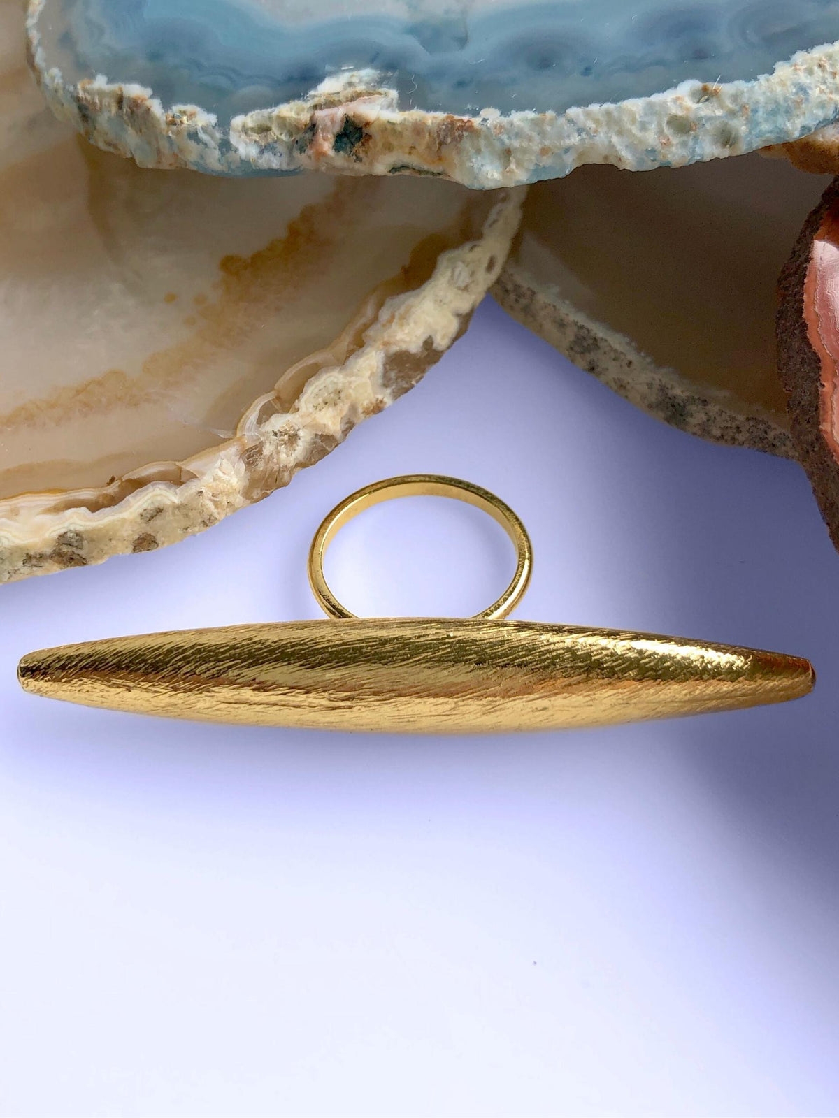 Zeppelin Large Gold Ring-Womens rings-JAREDJAMIN Jewelry Online-JARED JAMIN