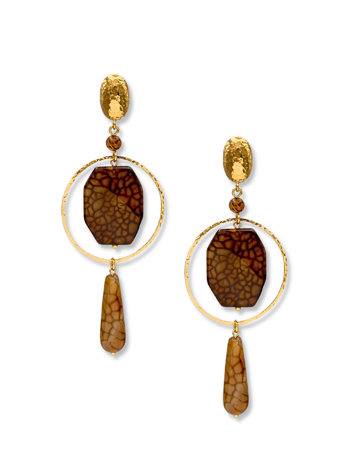 Lindy Creek Agate Earrings-Earrings-JAREDJAMIN Jewelry Online-Multi Color-JAREDJAMIN - Fashion Jewelry &amp; Accessories