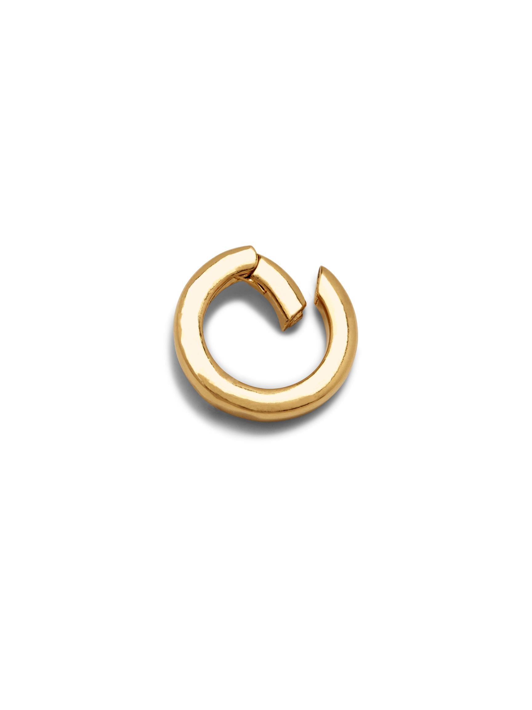 Gold Medium Circular Clicker Clasp-Pendant Charms-JAREDJAMIN Jewelry Online-JAREDJAMIN