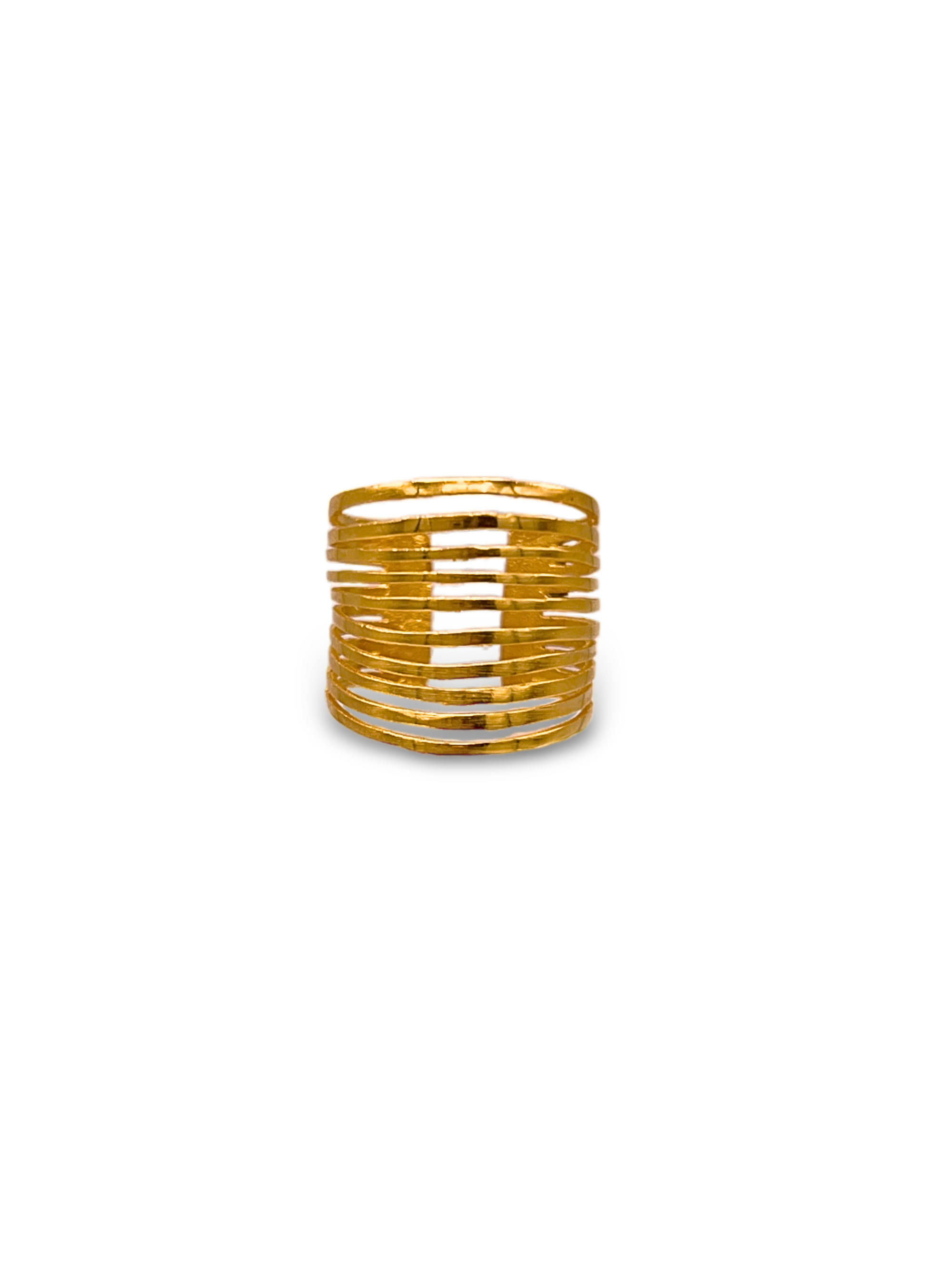 Mirage 10 Stacked Ring-Womens rings-JAREDJAMIN Jewelry Online-Gold-JAREDJAMIN - Fashion Jewelry & Accessories