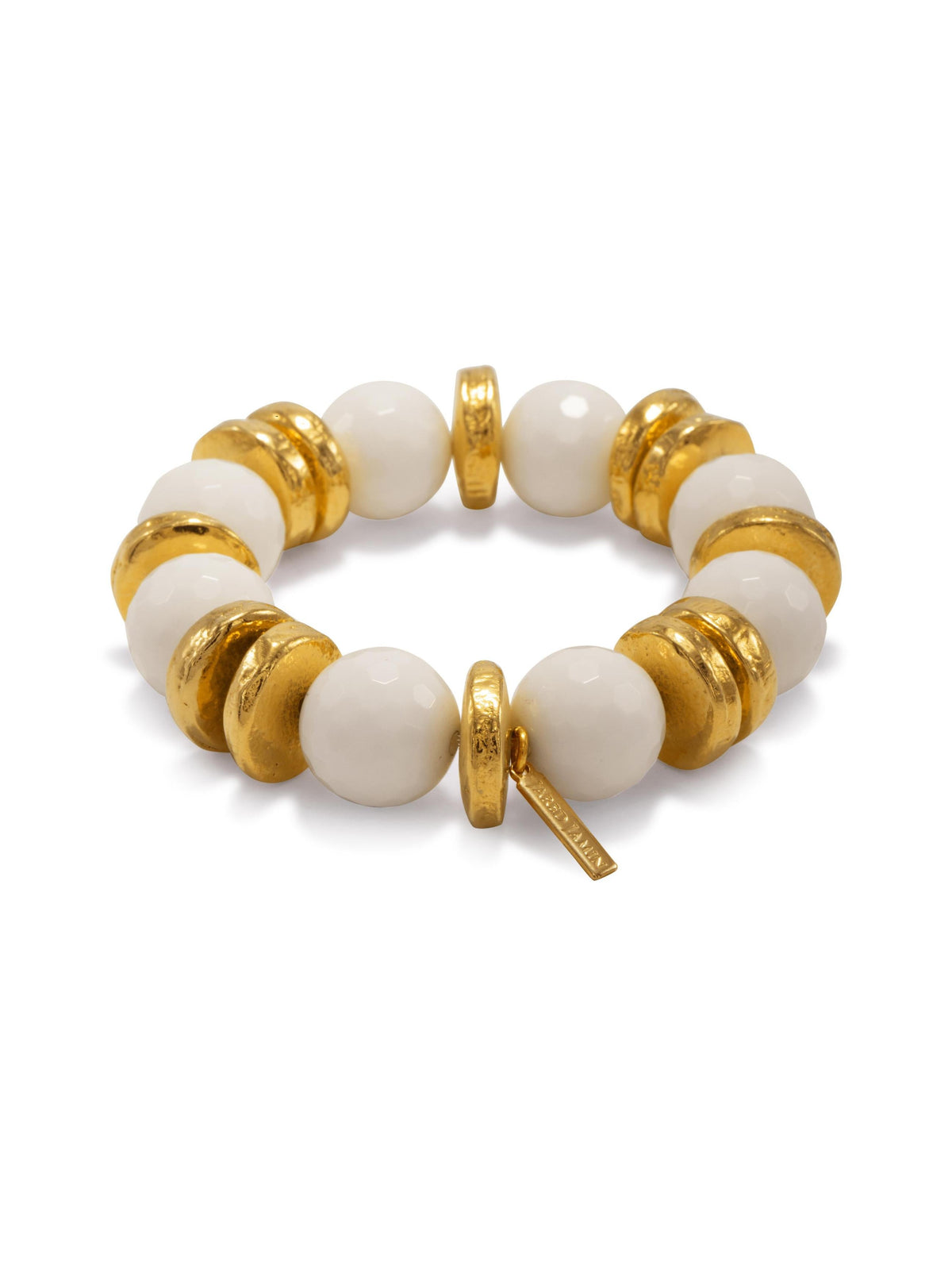 Olivia White Stretch Bracelet-Bracelets-JAREDJAMIN Jewelry Online-White-JARED JAMIN