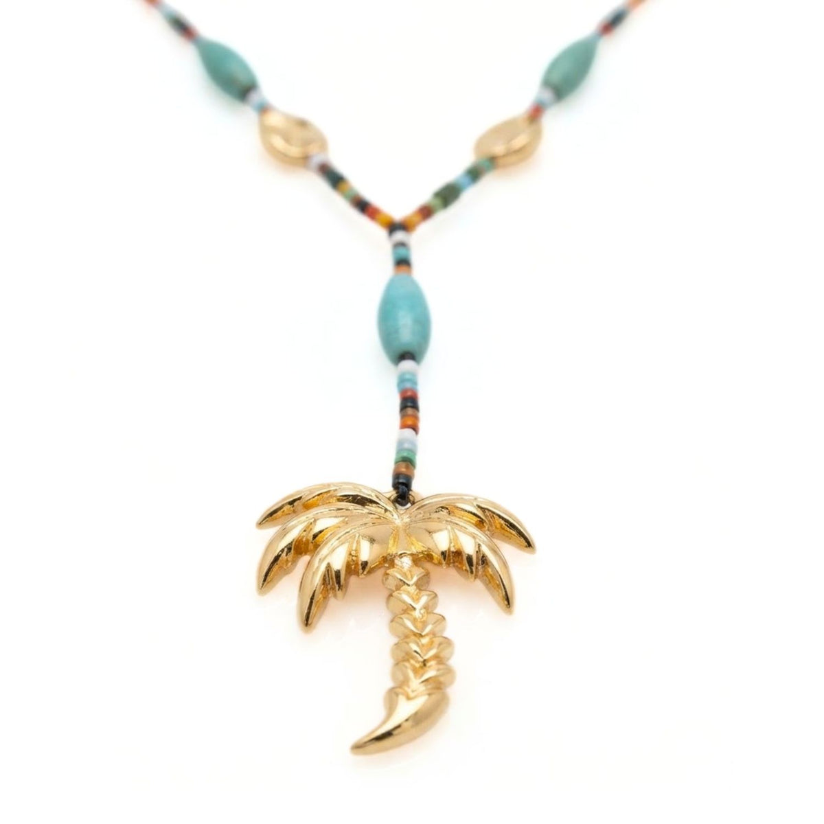 Bora Palm Pendant Y-Necklace