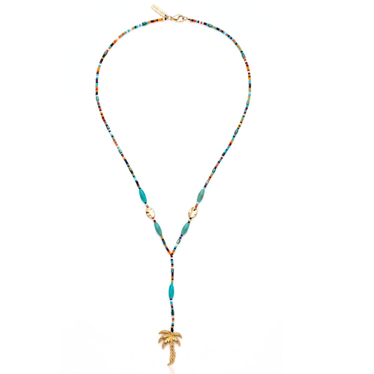 Bora Palm Pendant Y-Necklace