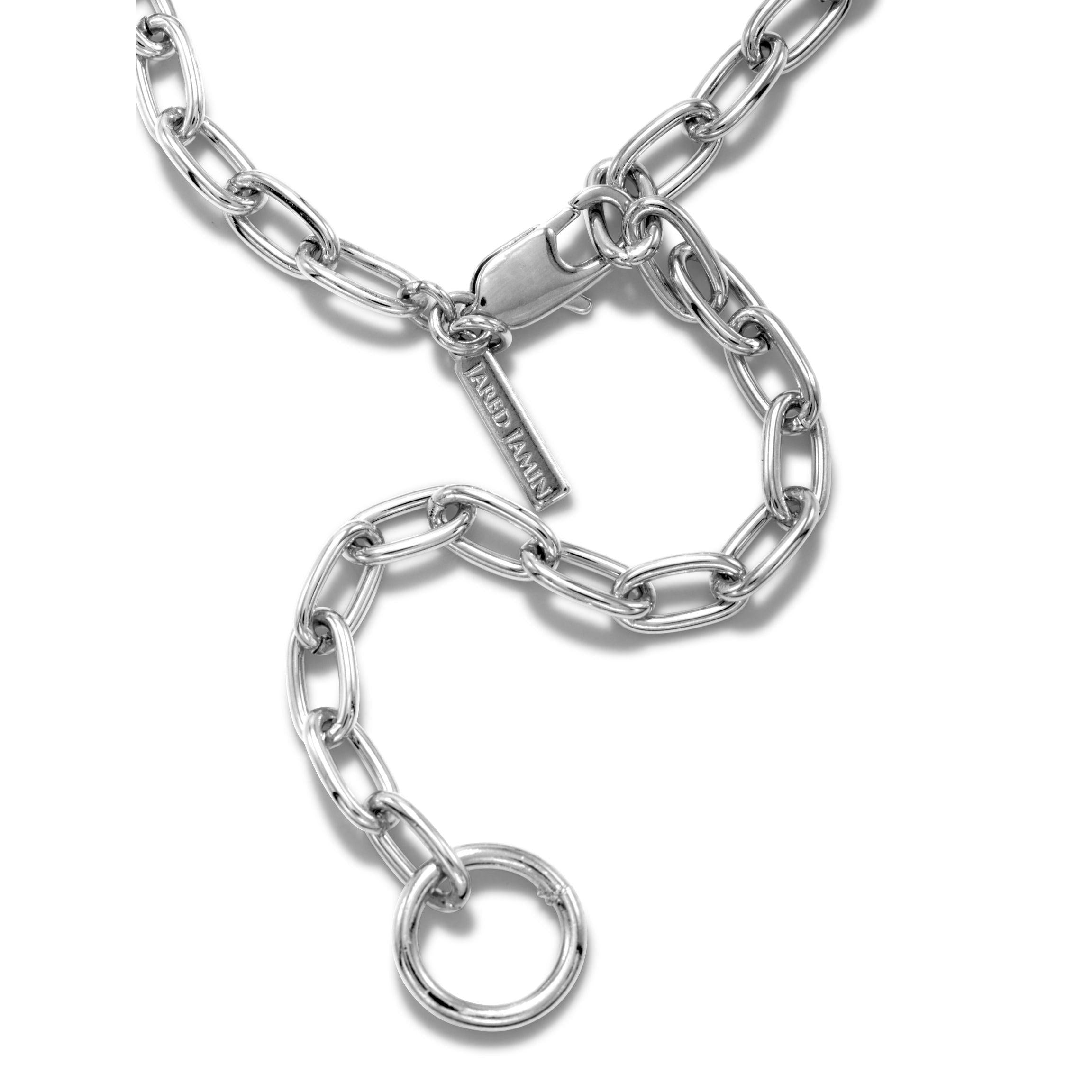 Silver Chain Reaction Necklace | Adjustable Silver | JAREDJAMIN