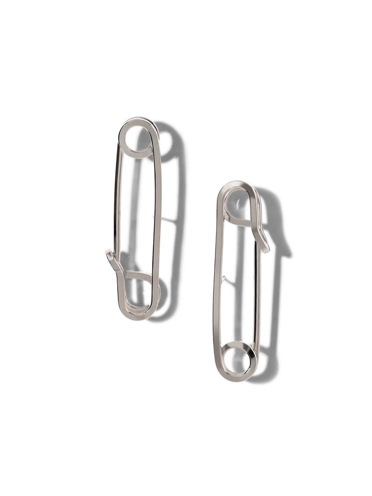 Silver Safety First Earrings-Earrings-JAREDJAMIN Jewelry Online-JAREDJAMIN - Fashion Jewelry &amp; Accessories