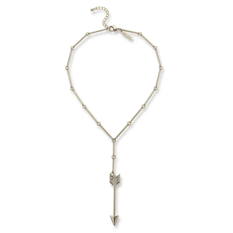 Los plata Archer Bar Link collar showcases sterling plata bar links, brushed finish beads, y a pulido arrow colgante. Made in West Hollywood, this JAREDJAMIN Essential offers artisanal craftsmanship, sustainable de lujo, y signature textures.