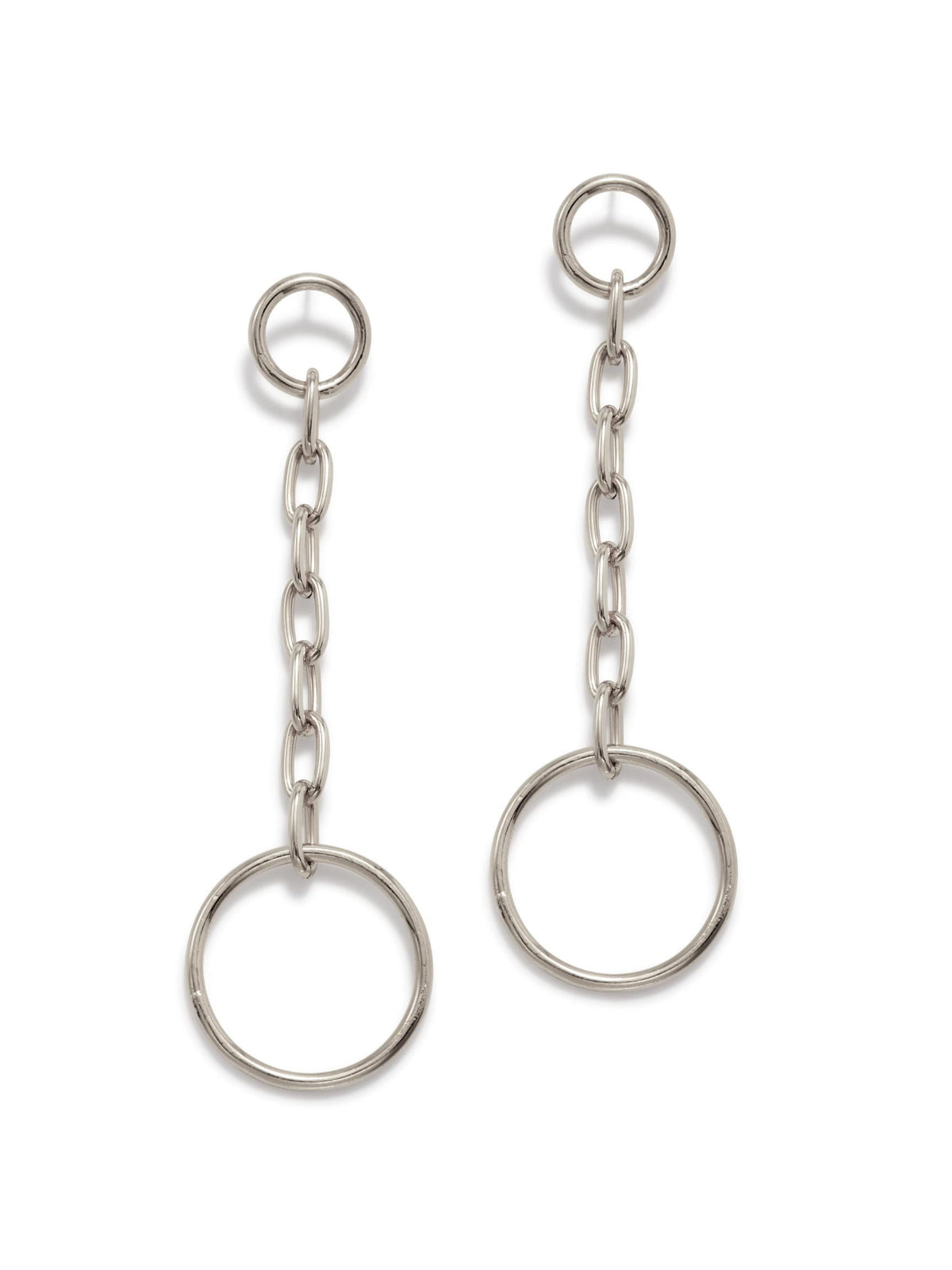 Silver Chain Reaction Drop Earrings-Earrings-JAREDJAMIN Jewelry Online-JAREDJAMIN