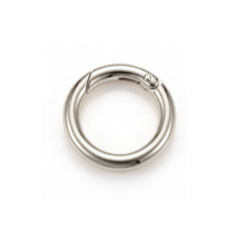 Silver Large Circular Clicker Clasp
