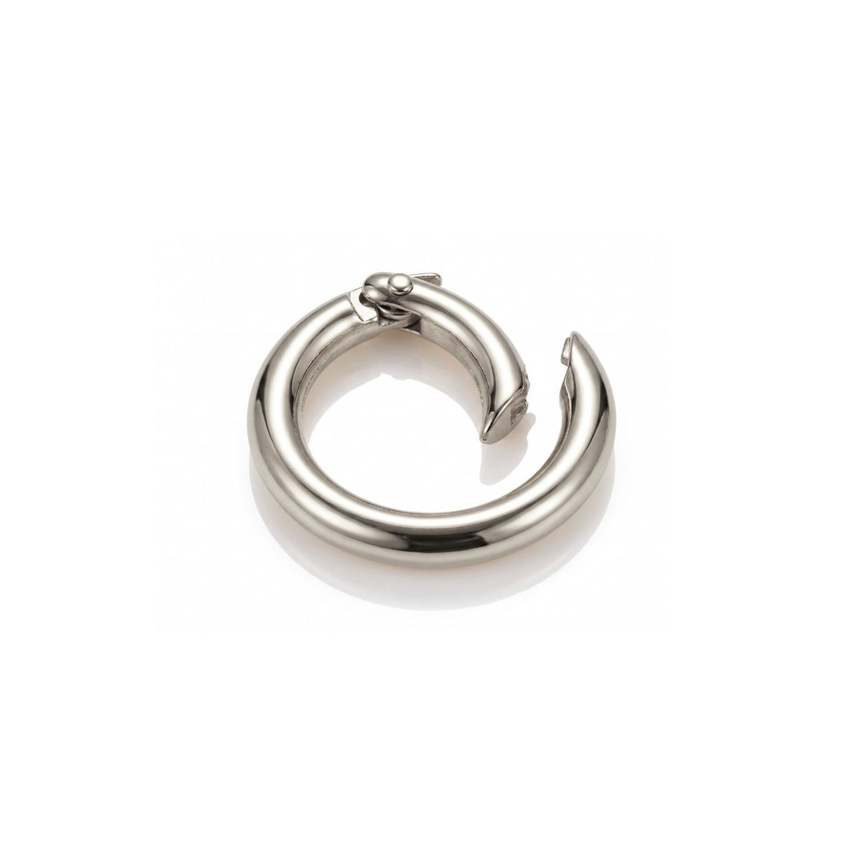 Silver Large Circular Clicker Clasp