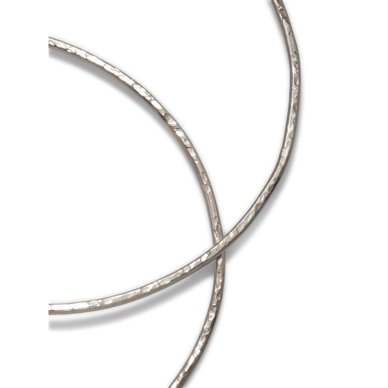 The JAREDJAMIN Jewelry Online Silver Large Hooptastic Hoop Post Earrings feature a slightly hammered texture, nearly complete circles, and secure posts, shown against a plain white background.