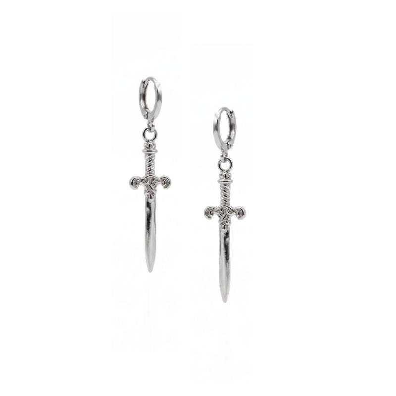 Silver Macbeth Dangle Earrings