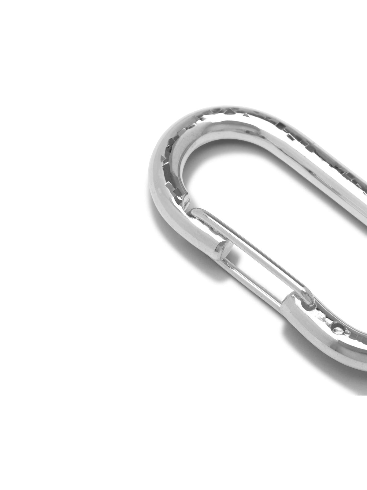 Silver Medium Oval Carabiner Clicker Clasp-Pendant Charms-JAREDJAMIN Jewelry Online-JAREDJAMIN