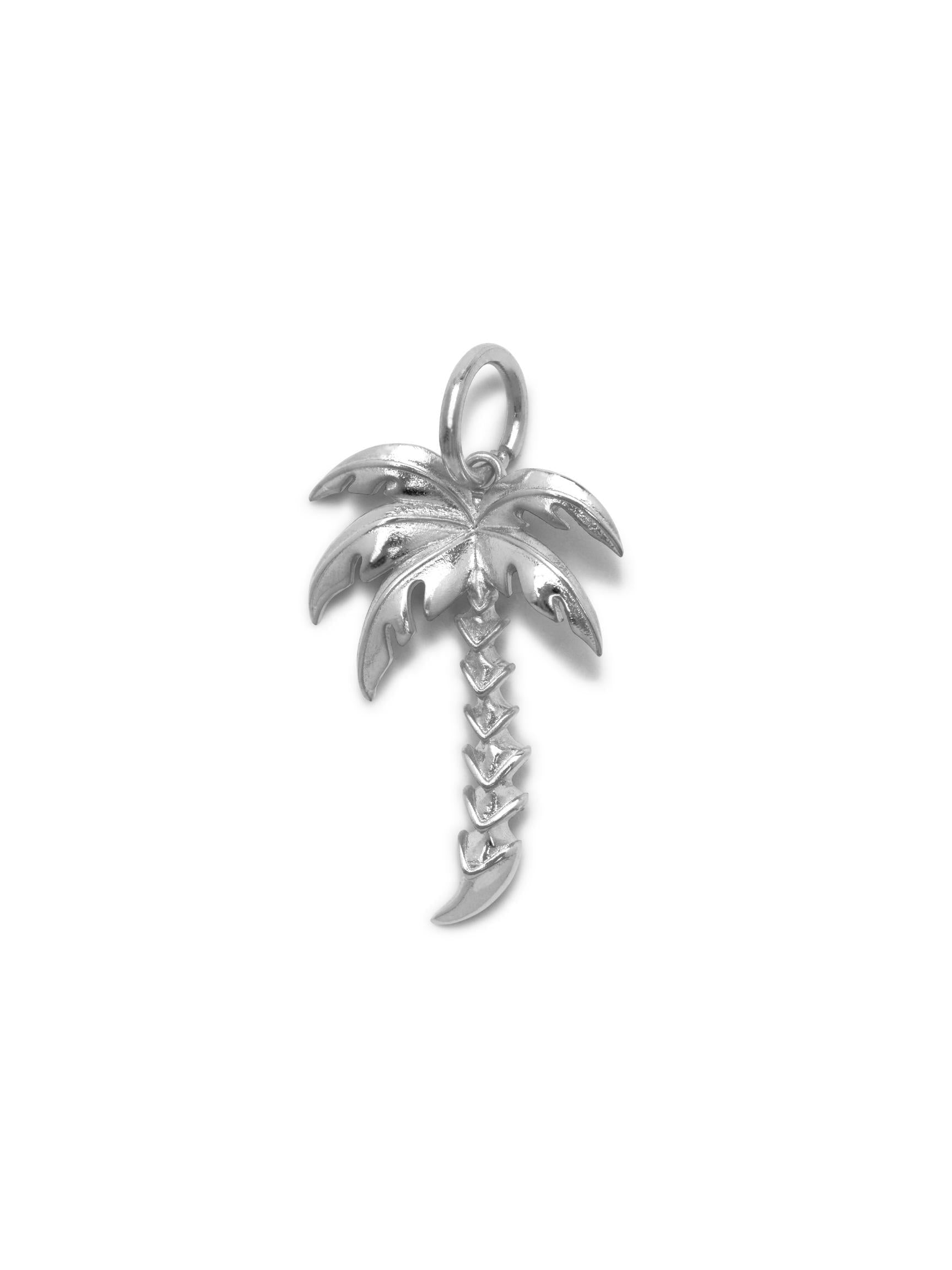 Silver Palm Necklace Pendant Charm-Pendant Charms-JAREDJAMIN Jewelry Online-JAREDJAMIN