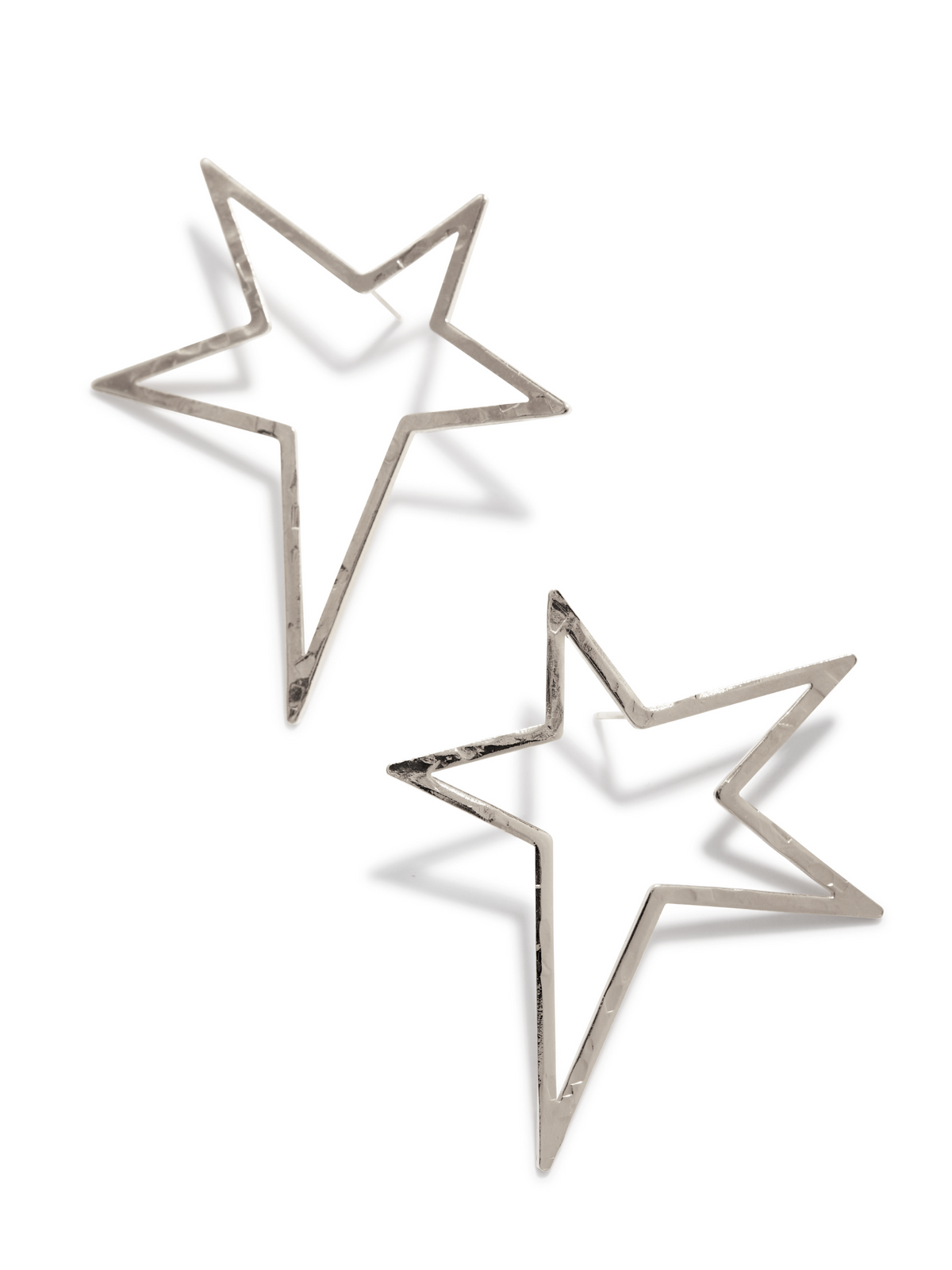 Shooting Star Silver Dust Earrings-Earrings-JAREDJAMIN Jewelry Online-JAREDJAMIN - Fashion Jewelry &amp; Accessories