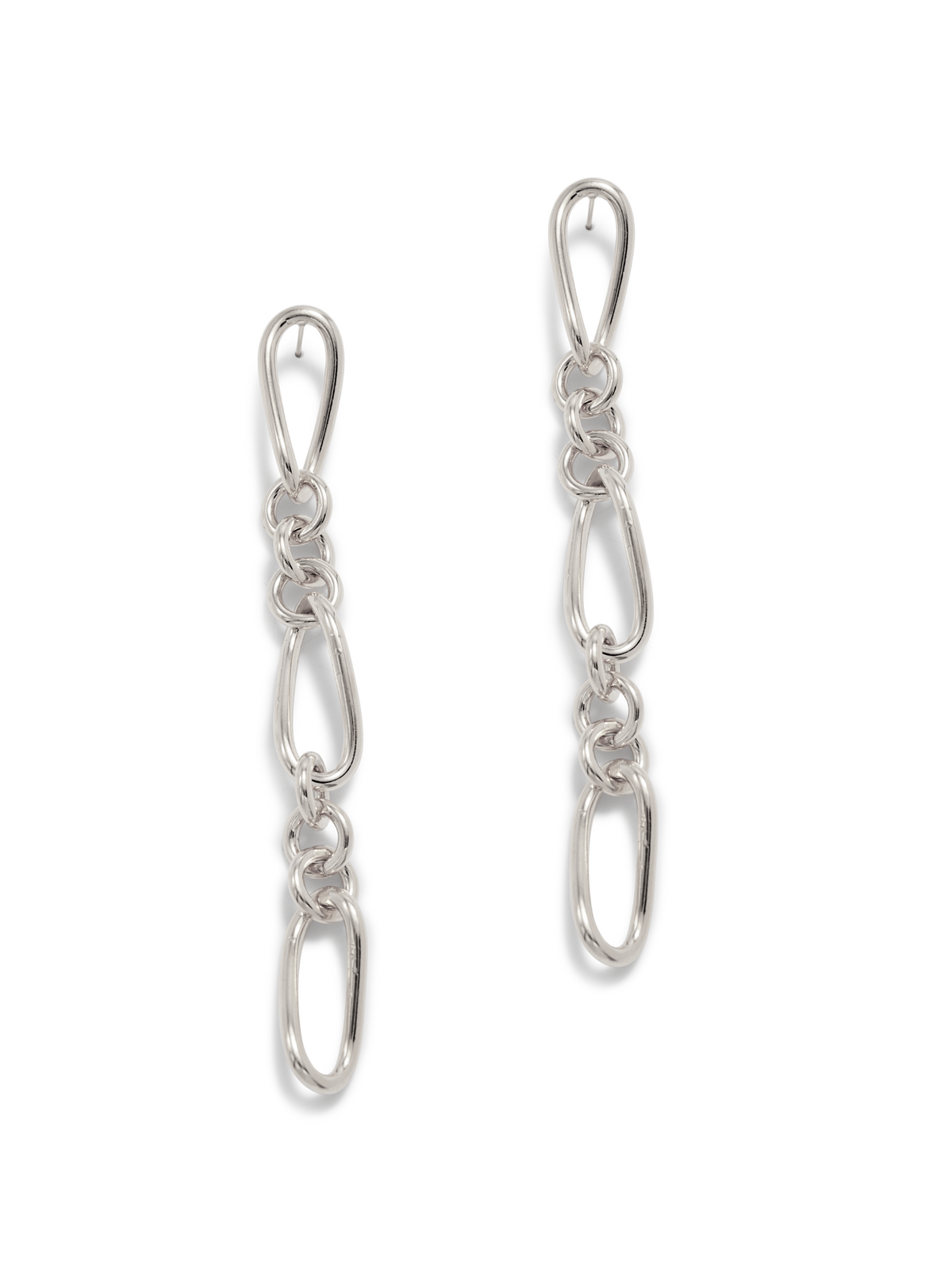 Silver Skyler Chain Earrings-Earrings-JAREDJAMIN Jewelry Online-JAREDJAMIN - Fashion Jewelry &amp; Accessories