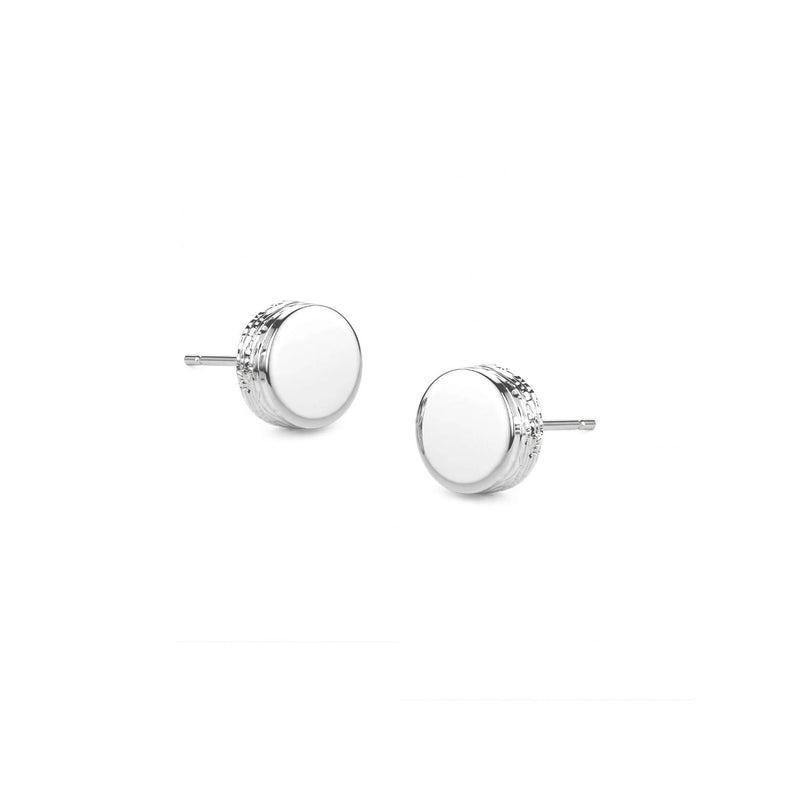 Gleam Disc Stud Post Earrings