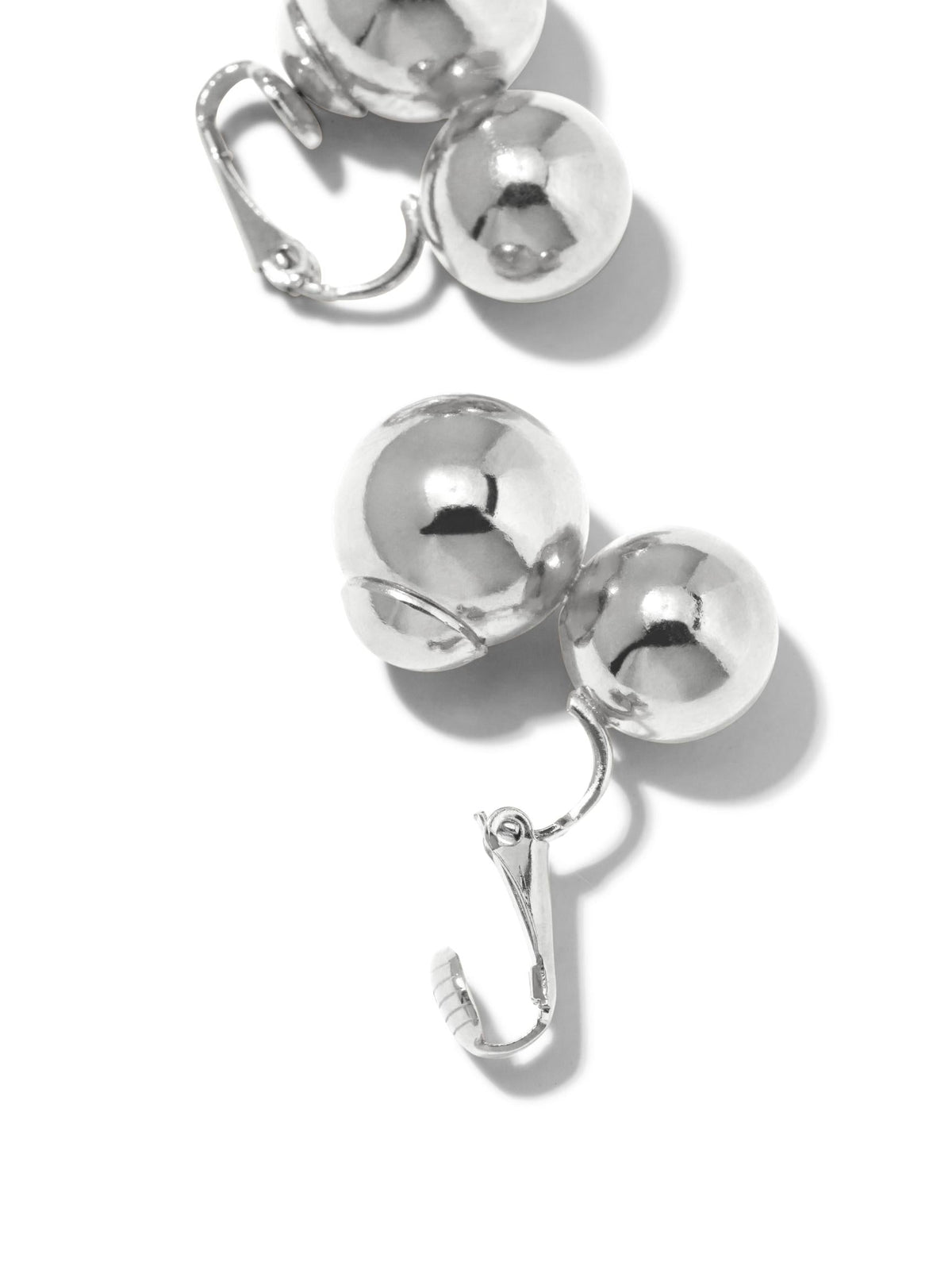 Silver Uptown Orbita Clip Earrings-Earrings-JAREDJAMIN Jewelry Online-JAREDJAMIN