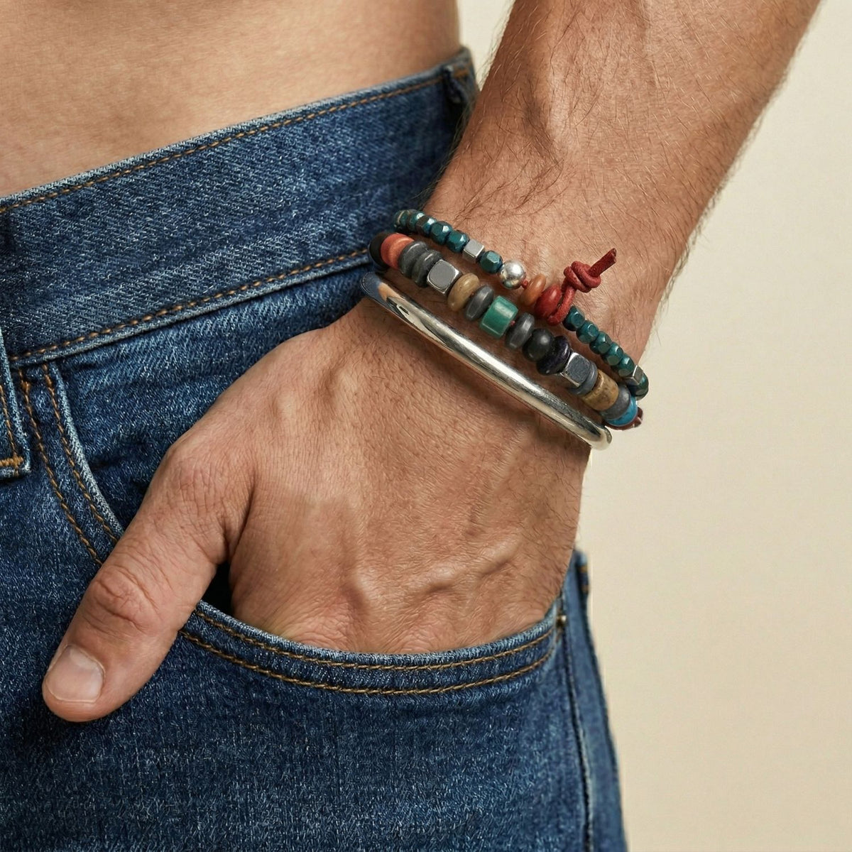 Sloan Square Stretch Bracelet Set