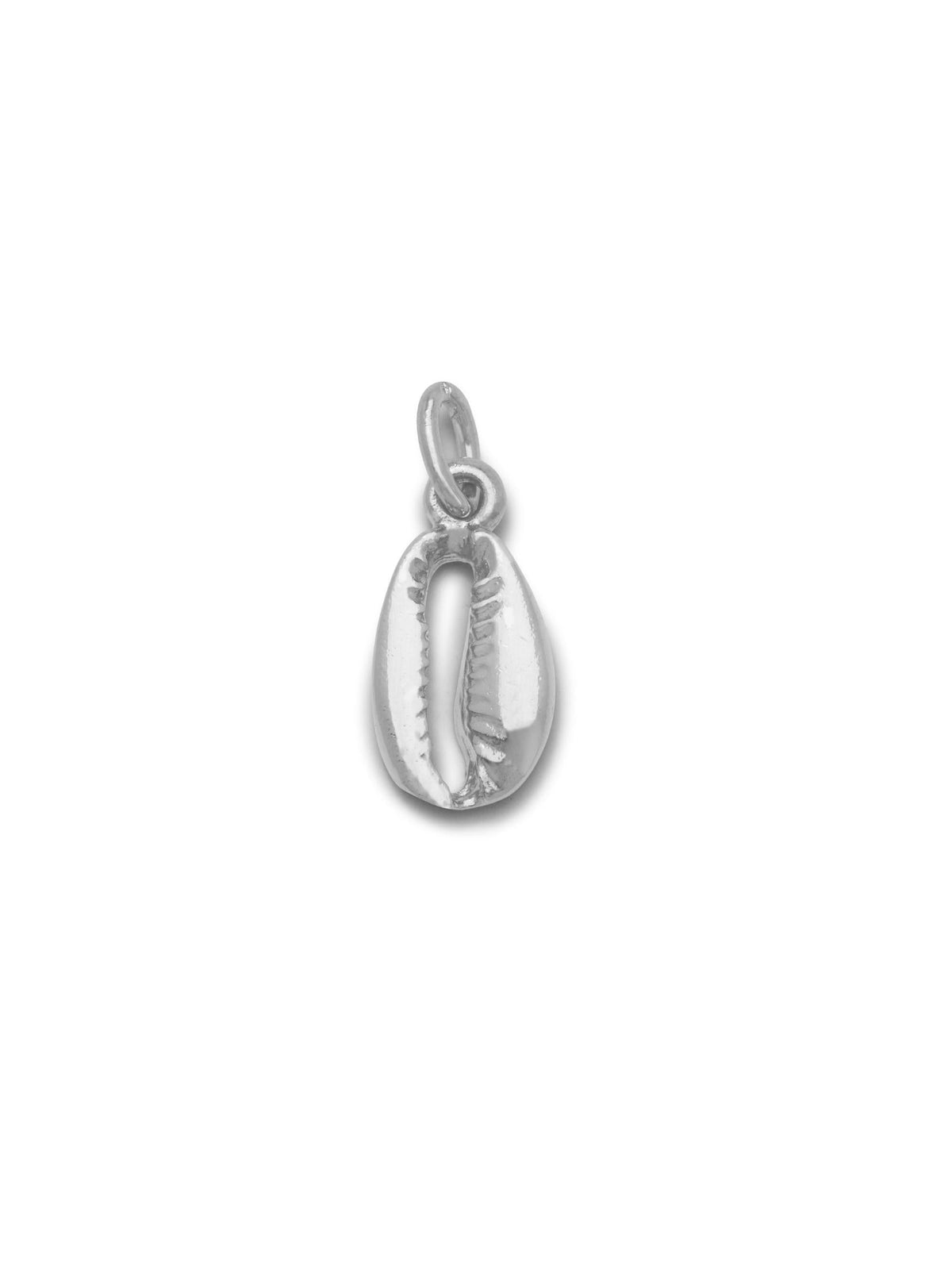 Gold Cowrie Necklace Pendant Charm (sm)-Pendant Charms-JAREDJAMIN Jewelry Online-Silver-JAREDJAMIN