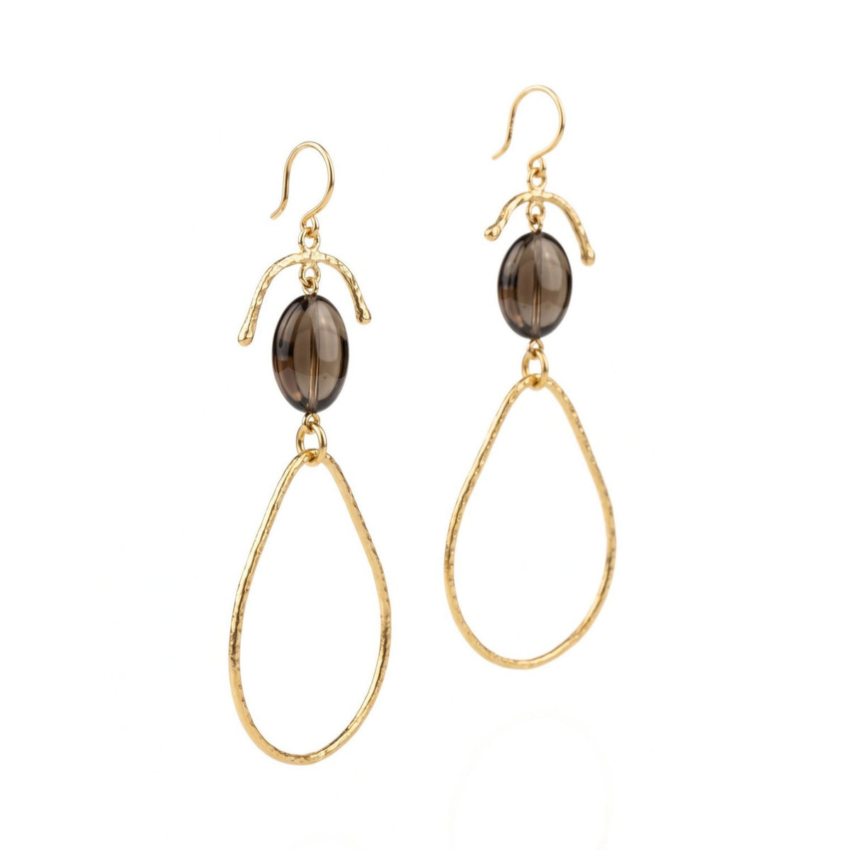 Sage Branch Teardrop Earrings