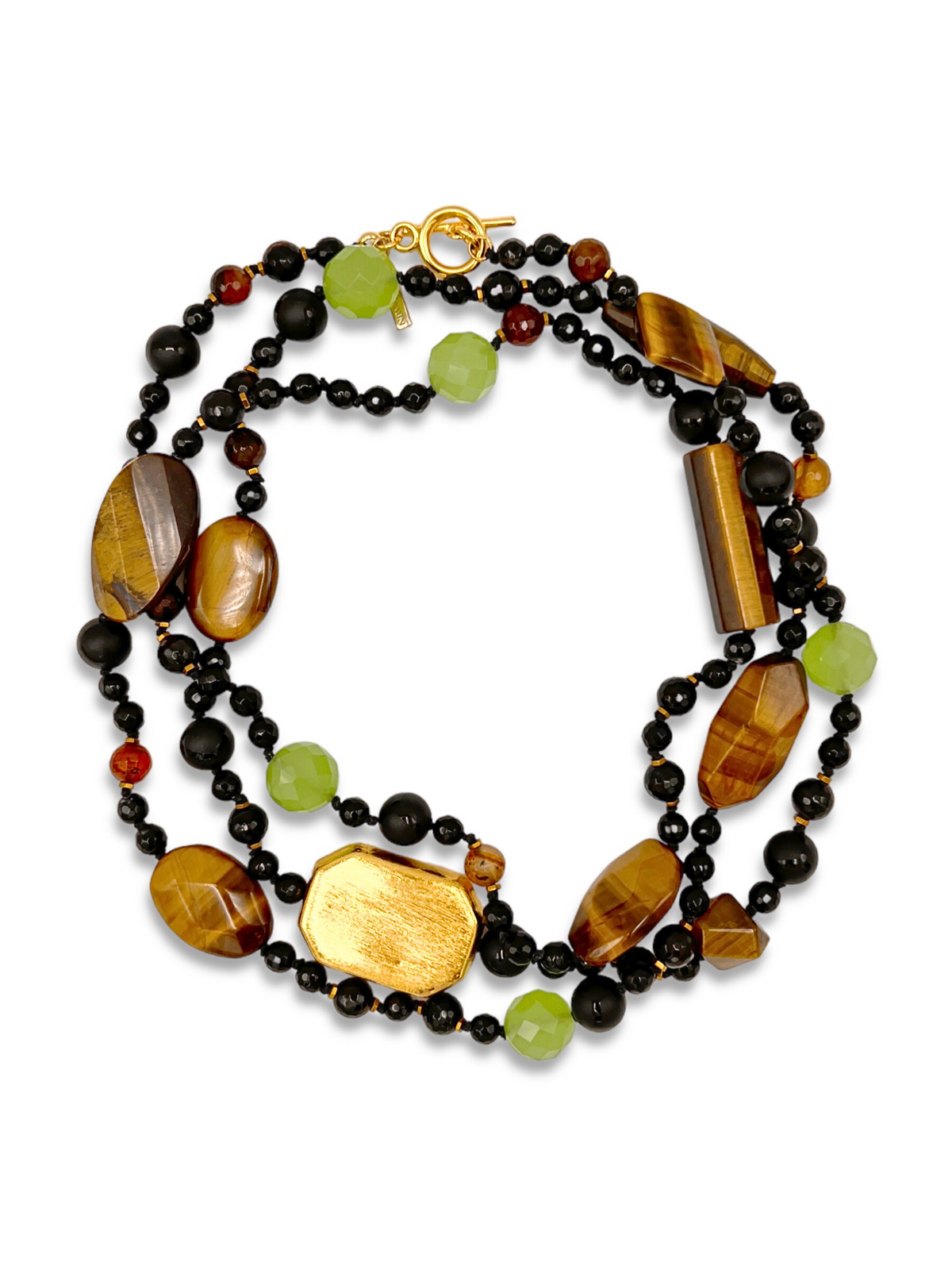 Sorrento Gemstone Knotted Necklace-Necklaces-JAREDJAMIN Jewelry Online-JAREDJAMIN - Fashion Jewelry &amp; Accessories