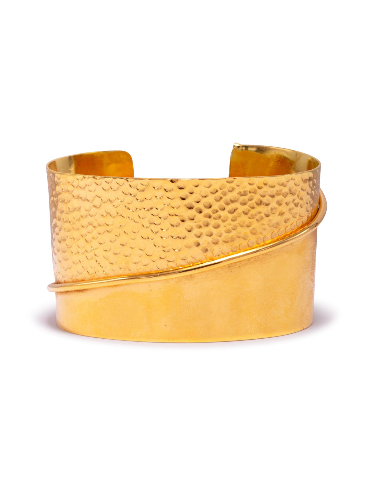 Tribella Gold Cuff Bracelet-Bracelets-JAREDJAMIN Jewelry Online-JARED JAMIN