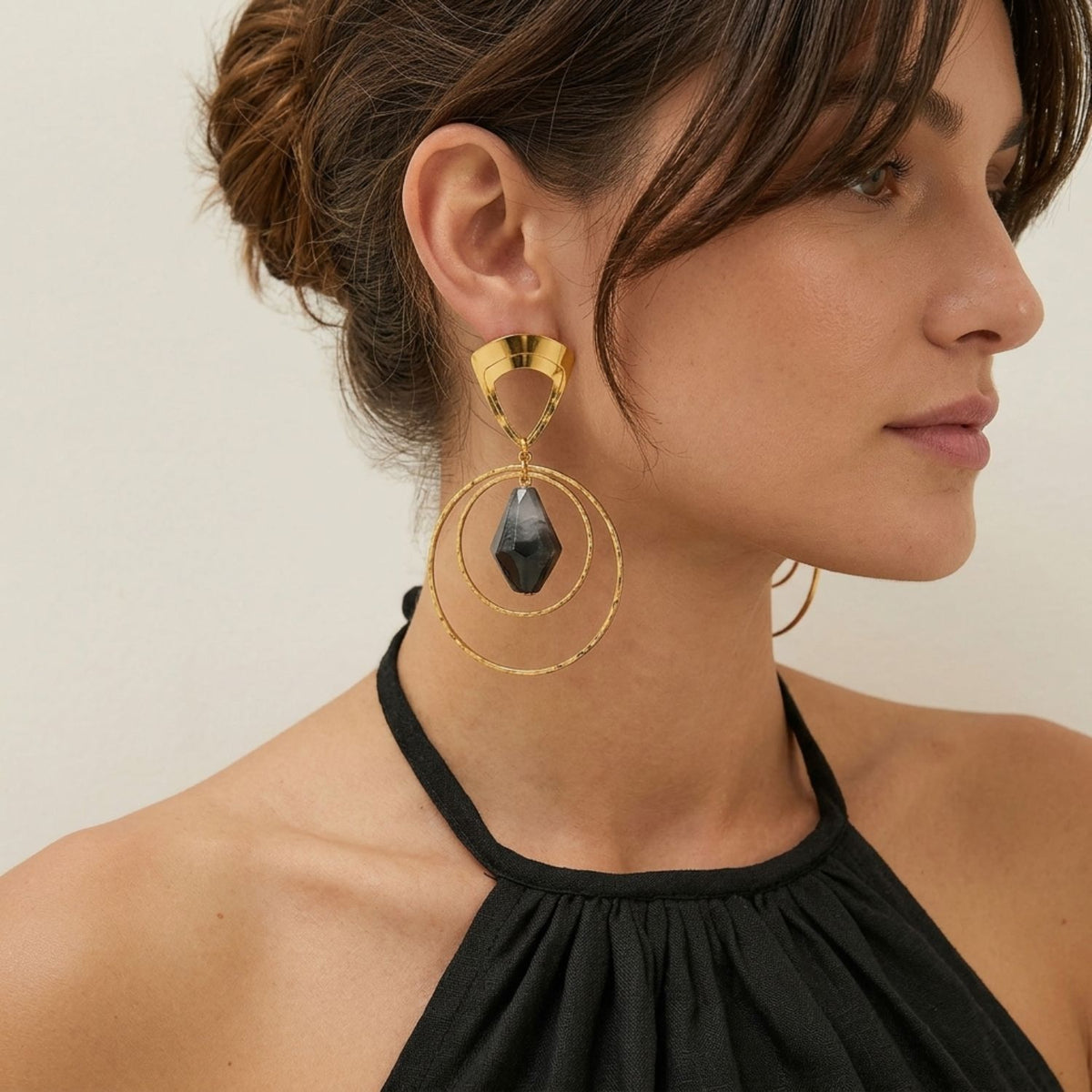 Valencia Agate Drop Earrings