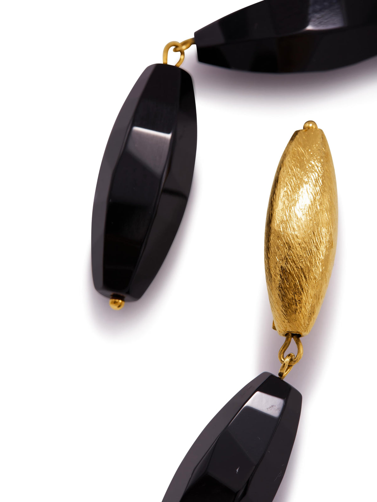 Zeppelin Gold Isla Onyx Post Earrings-Earrings-JAREDJAMIN Jewelry Online-Gold-JARED JAMIN