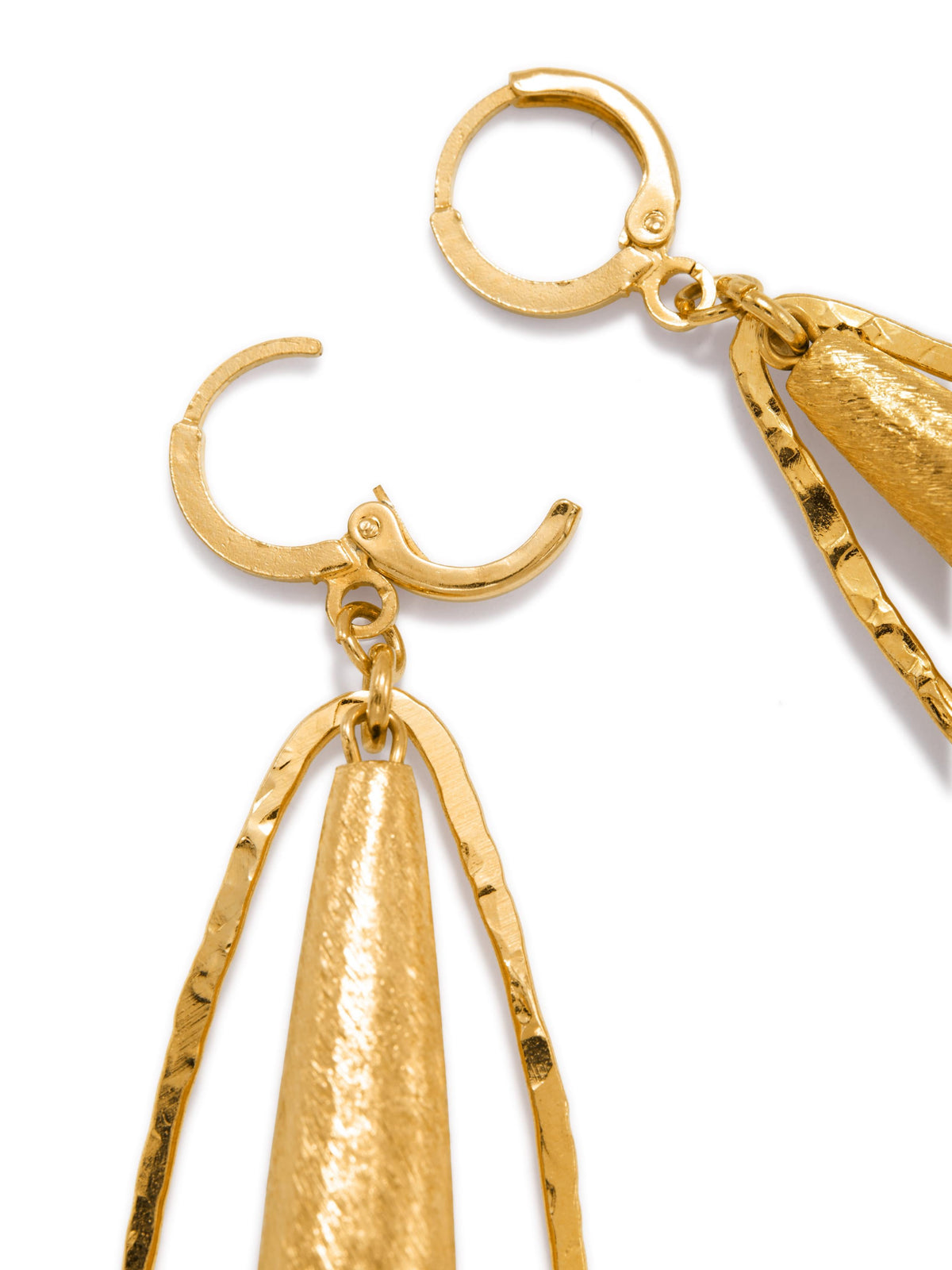 Zeppelin Hailey Gold Leverback Earrings-Earrings-JAREDJAMIN Jewelry Online-JARED JAMIN