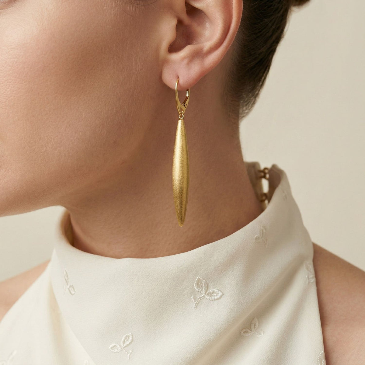 Boucles d'oreilles pendantes en or Zeppelin Cora 1